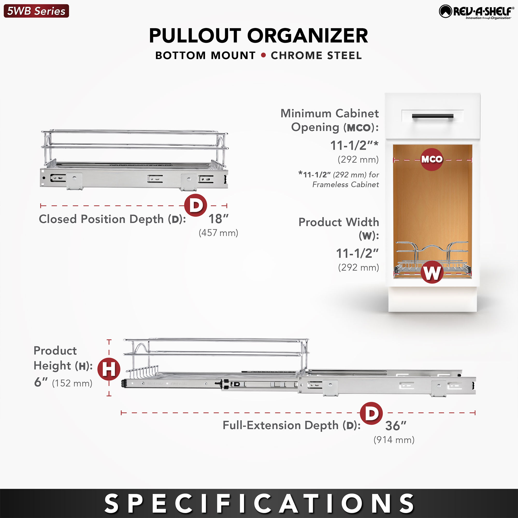 Rev-A-Shelf 167705 Pull-Out-Cabinet-Baskets - View #4