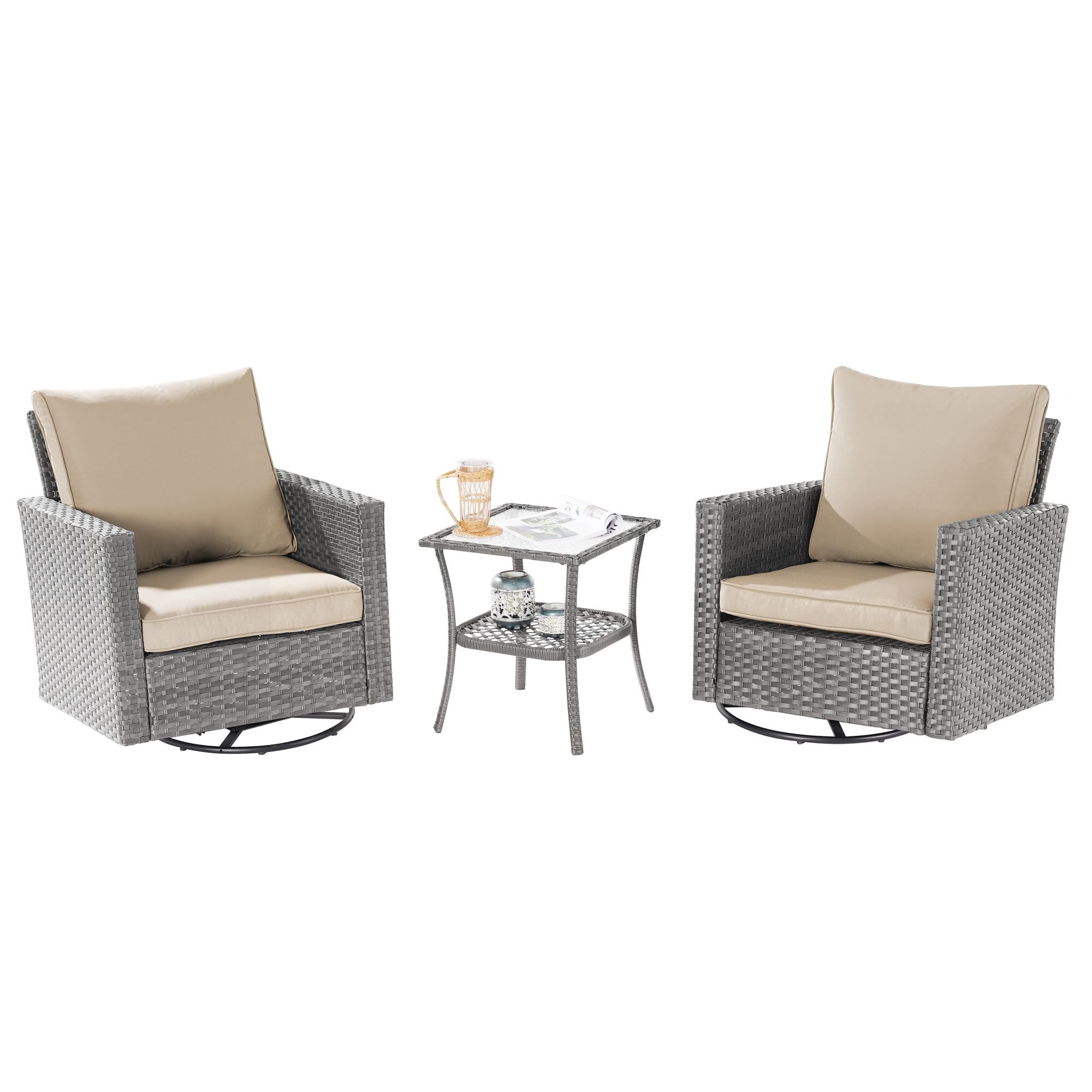 Sonkuki SD-2RCHBGTB2 Patio-Conversation-Sets - View #6