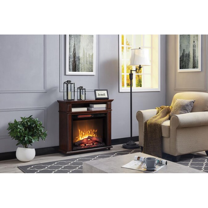 Greentouch 31 5 In W Mahogany Infrared, Seneca 32 Petite Electric Fireplace