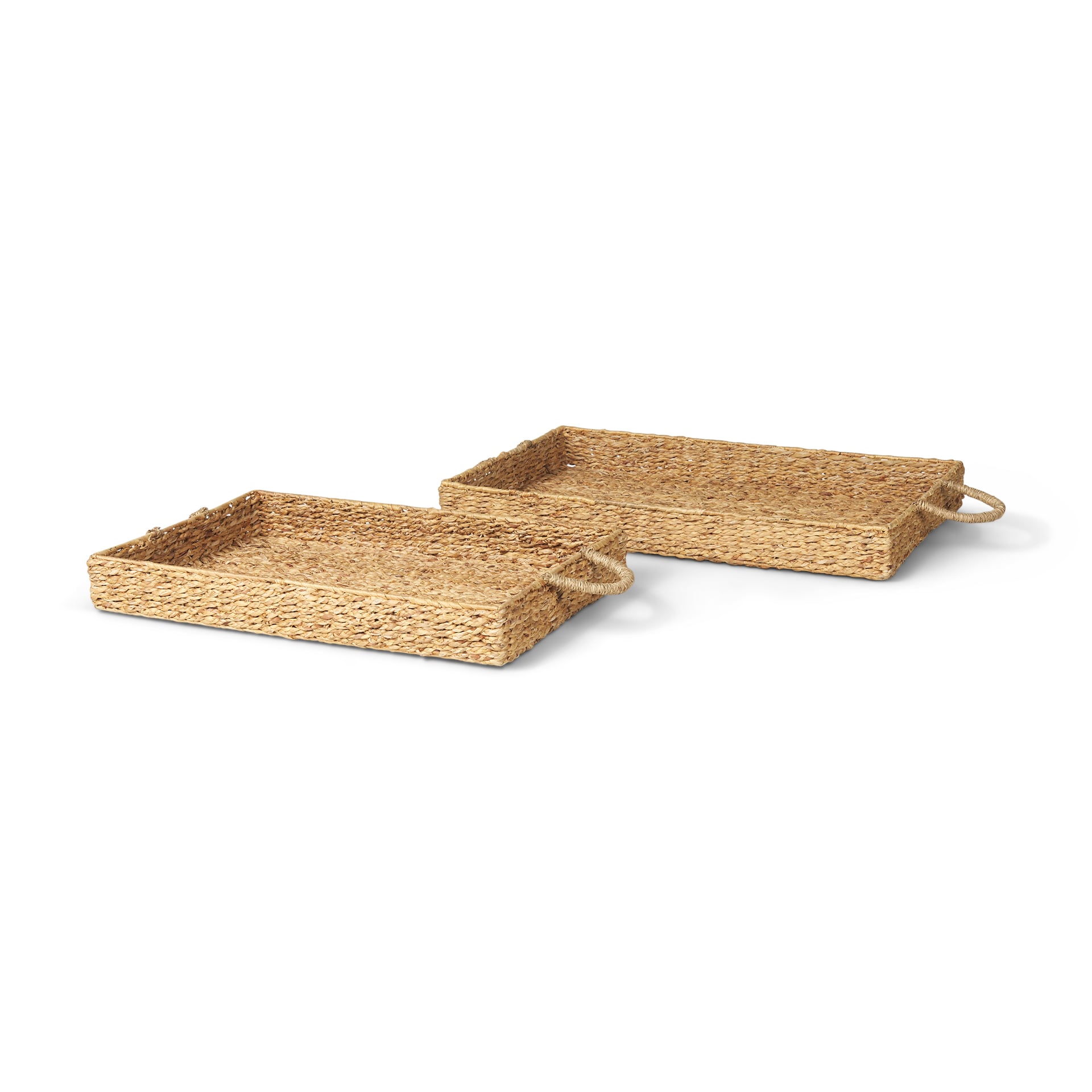 Mercana 70227 Brown Water hyacinth Farmhouse Decorative tray
