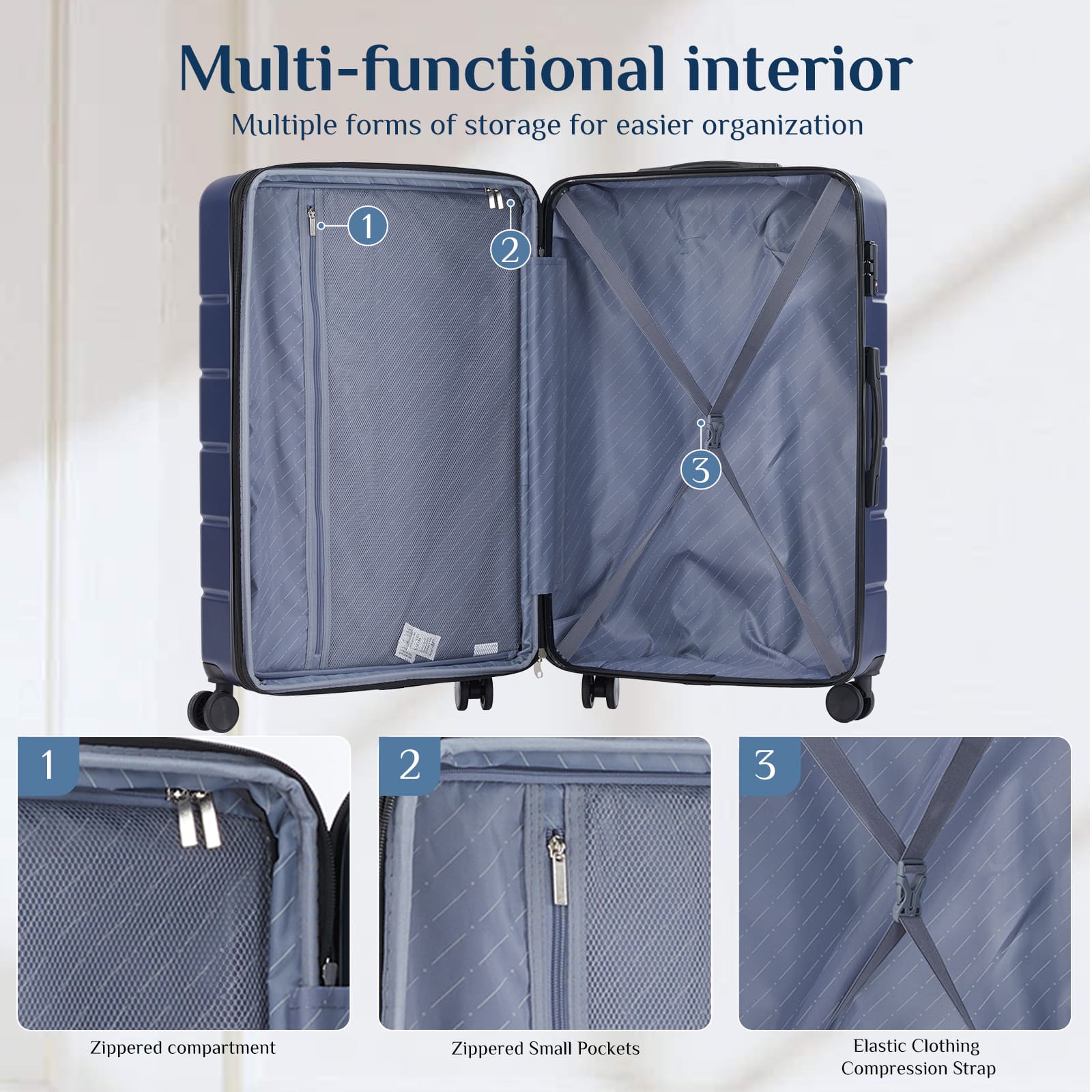 Sweetcrispy L-XLX-28IN-BU Luggage-And-Luggage-Sets - View #4