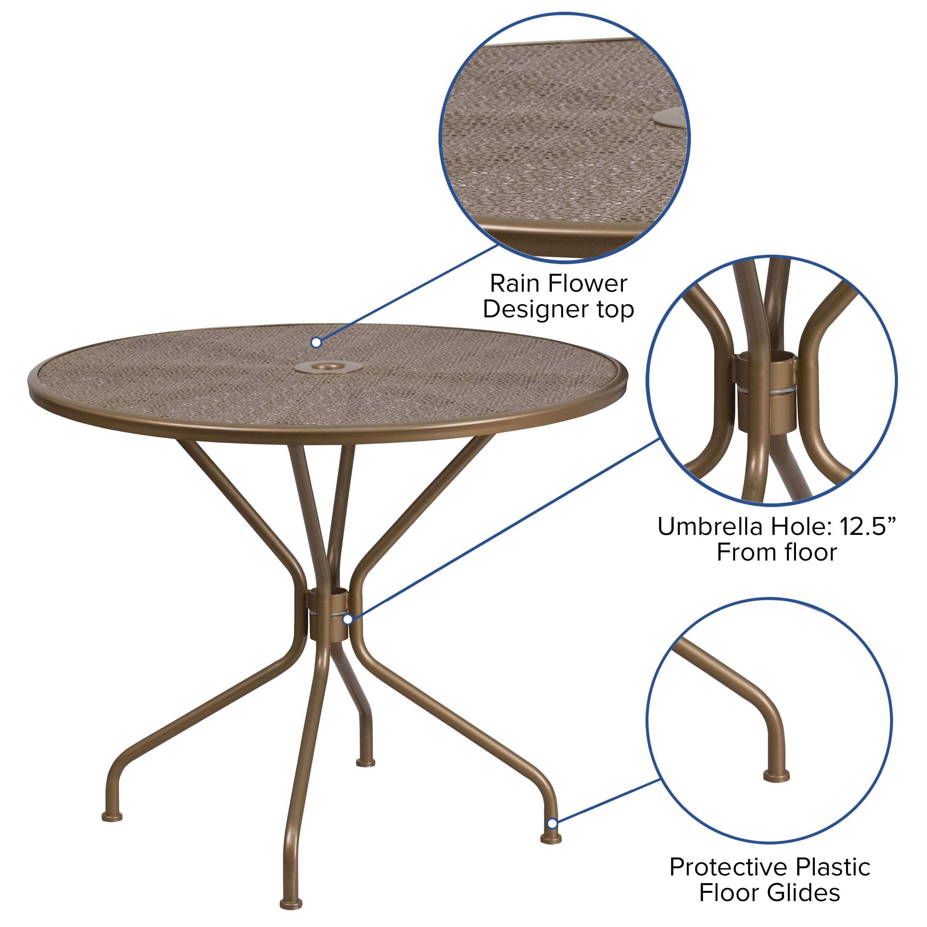 Flash Furniture 889142057611 Patio-Tables - View #3