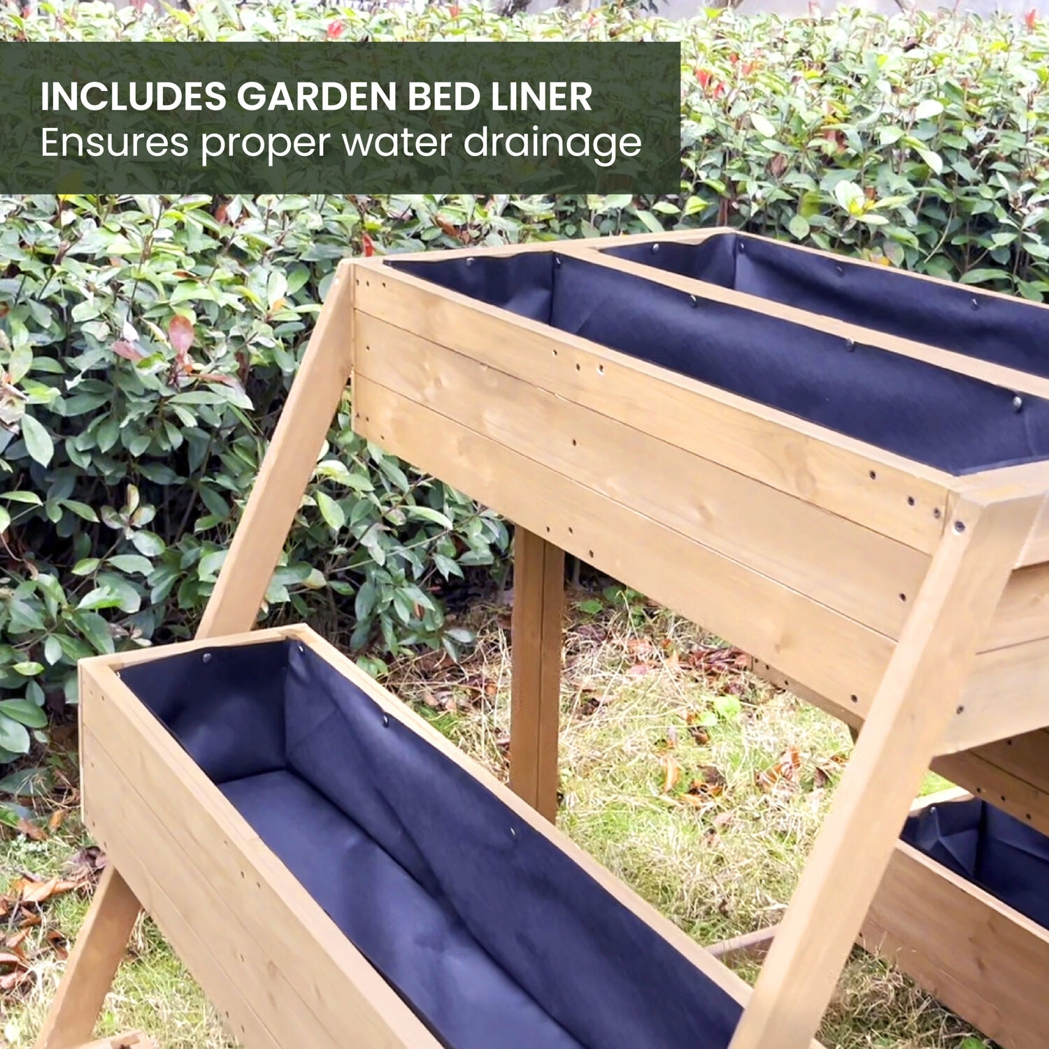 Hanover HANPL0101-BRN Raised-Planter-Boxes - View #5