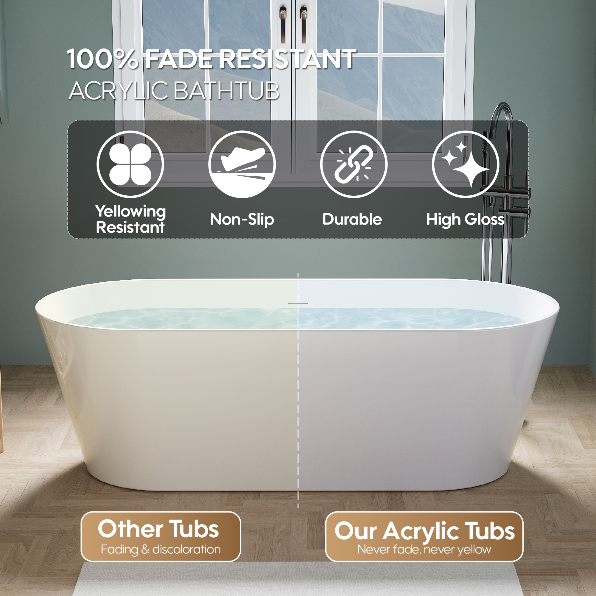 WELLFOR TO-ED-BV30GYBK bathtubs - View #5