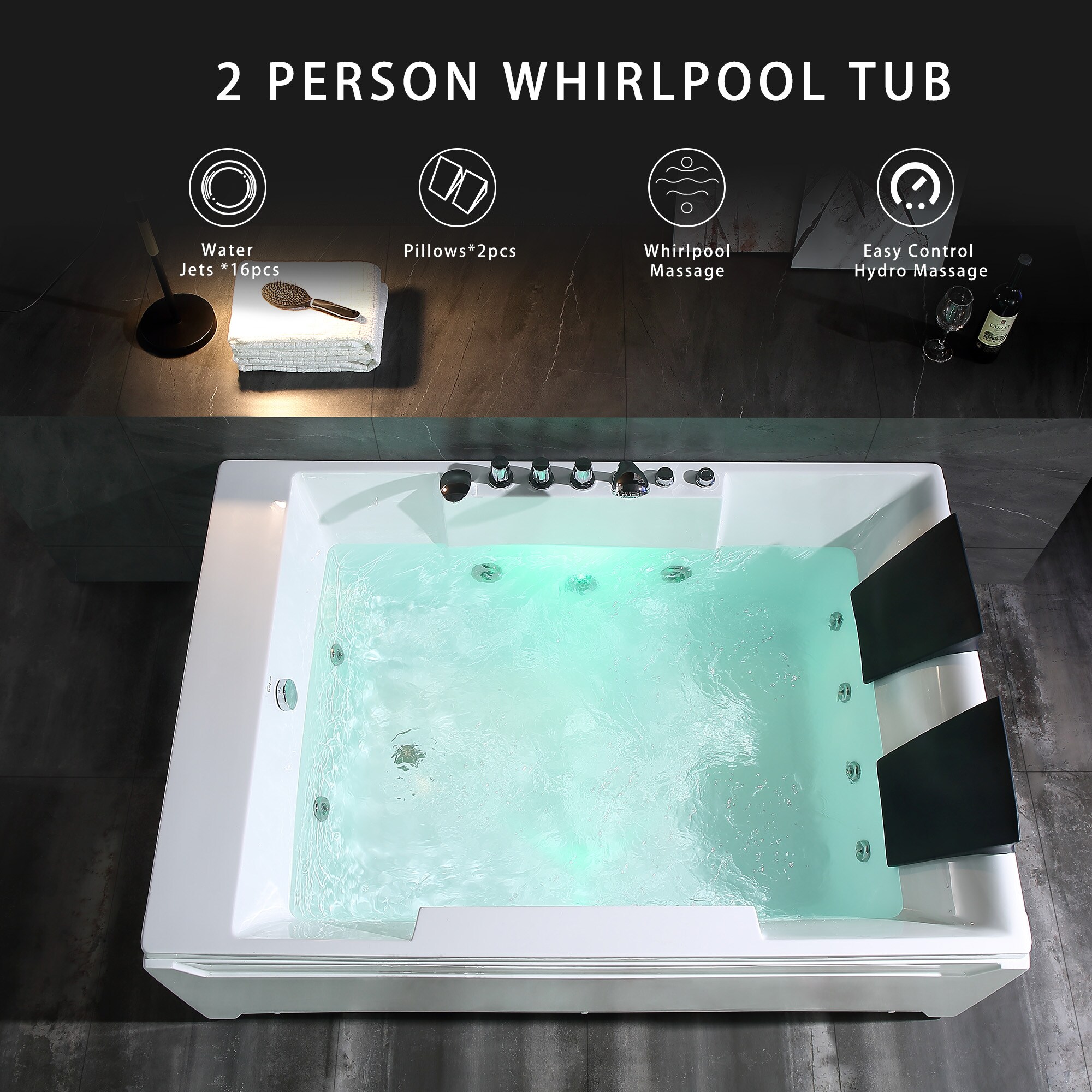 Empava EV-72JT367LED bathtubs - View #3