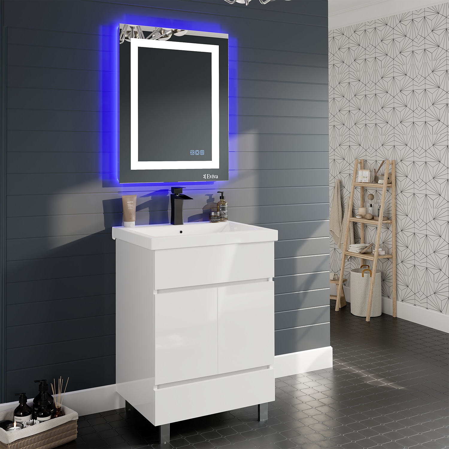 Eviva EVMR52-24X30-LED Framed-Bath-Mirrors - View #5