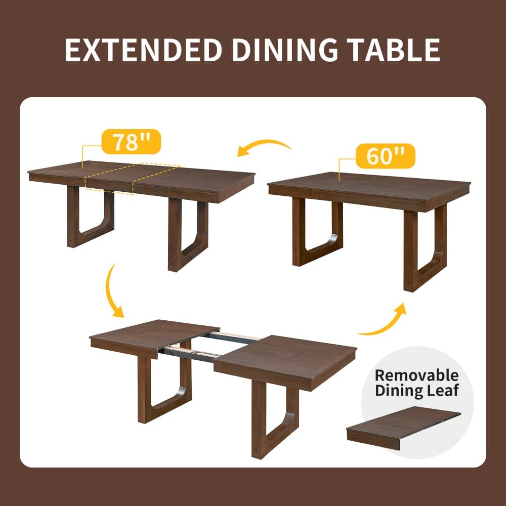 Coolbibila PEX-DINING-BROWN Dining-Tables - View #4