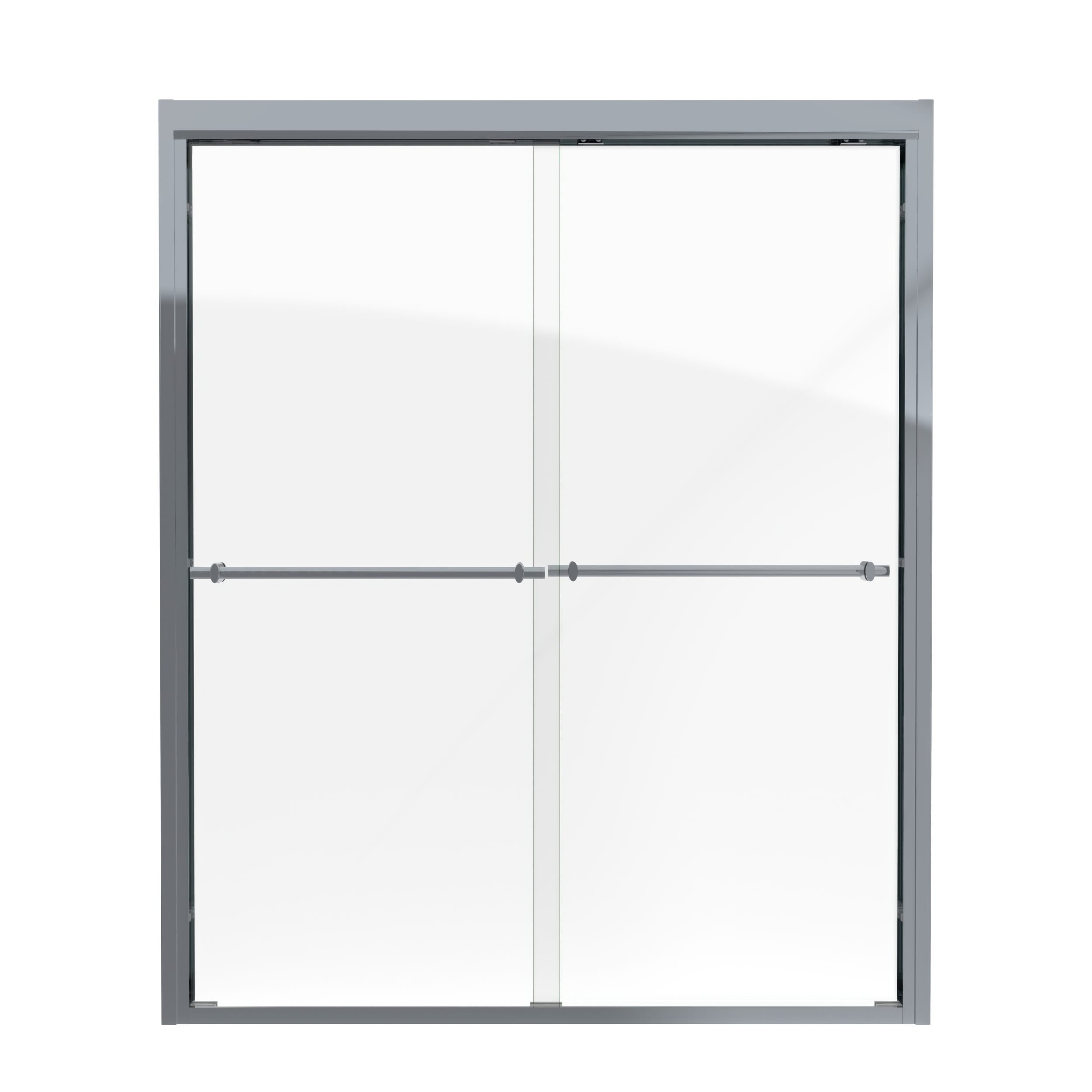 DreamLine Duet Chrome 56-in to 60-in W x 72-in H Framed Bypass