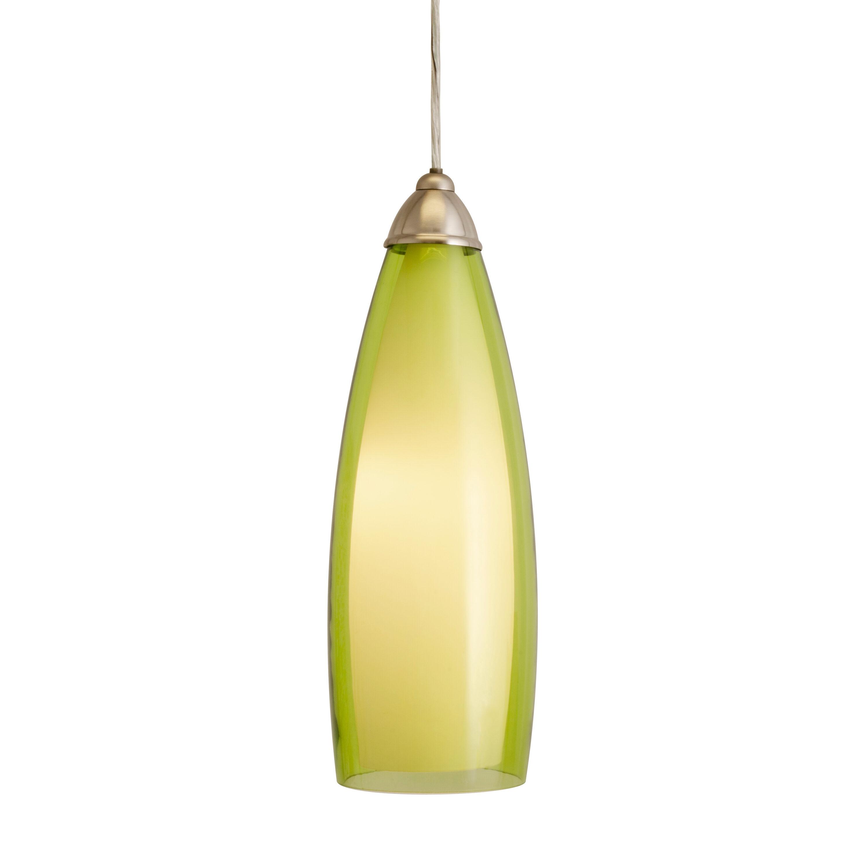 AFX ENP05MB-GR Enzo 1 -Light Green Transitional Clear glass Cone Medium Hanging Pendant light