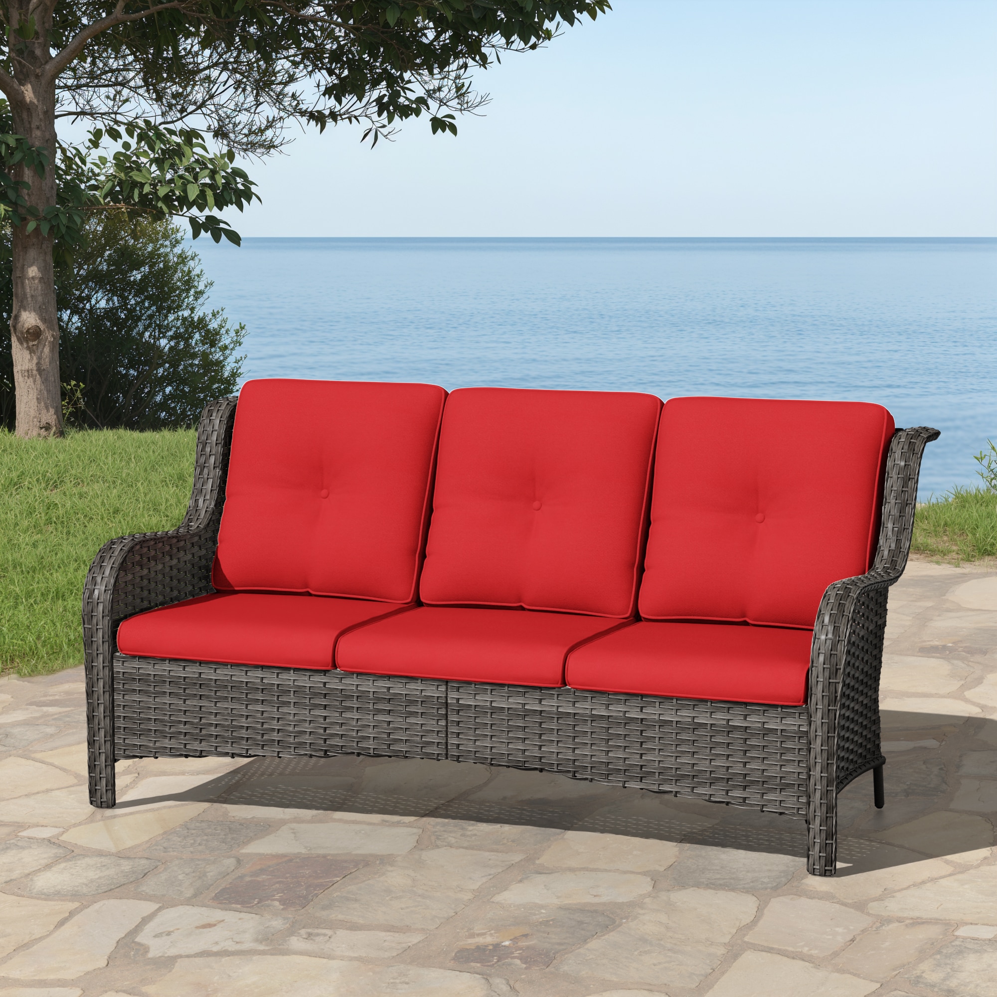 Gardenbee HGL-M75-RED Patio-Sofas-Daybeds - View #6