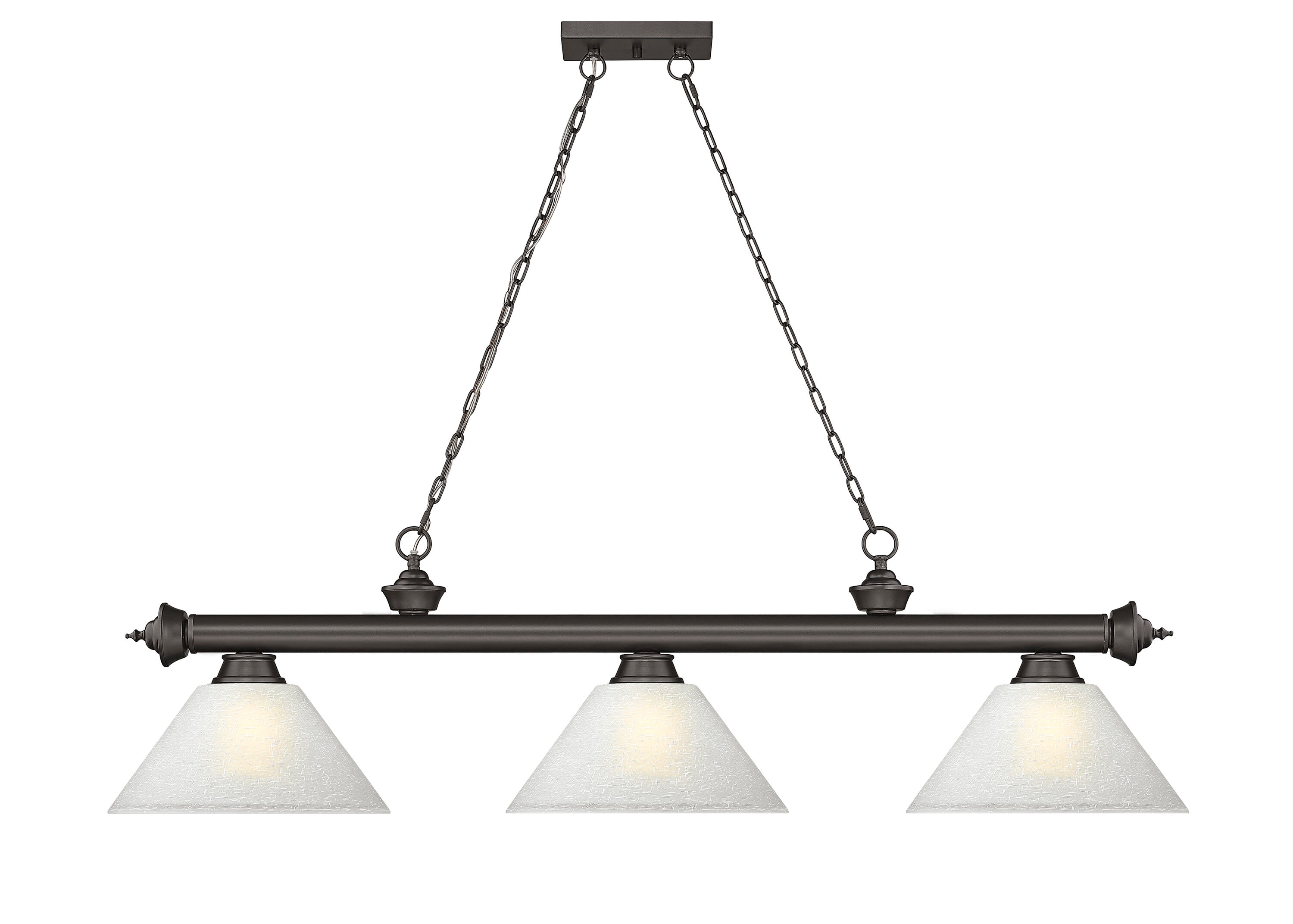 Z-Lite 2306-3BRZ-AWL14 Pool-Table-Lighting - View #2