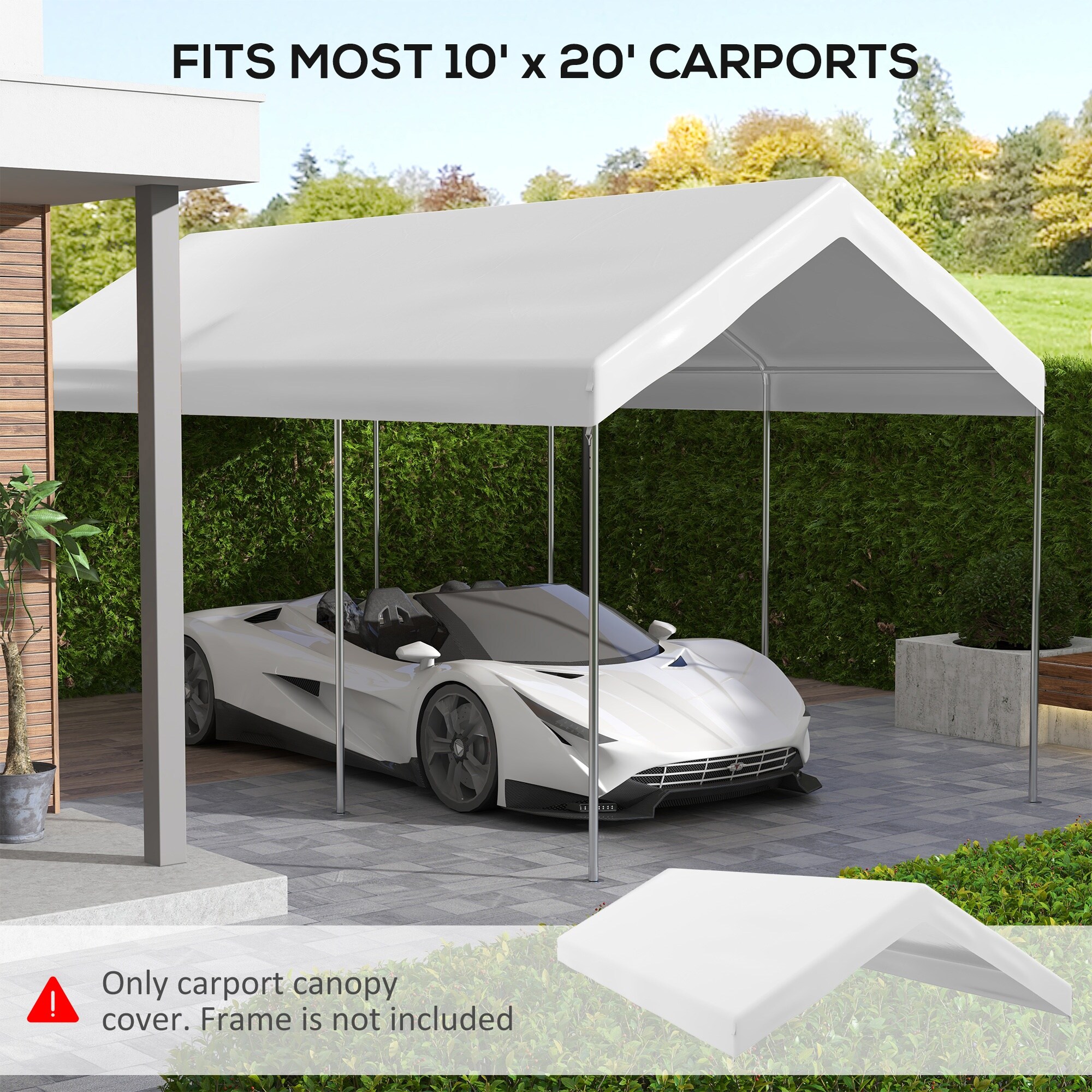 HyperDrop Cart X-ROCXJFV8031T Carport-Covers - View #4