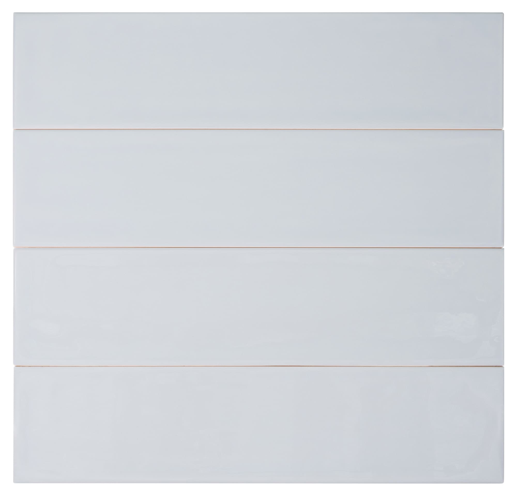 Perfecto Mirabella 4" x 16" Gray Glazed Ceramic Subway Tile