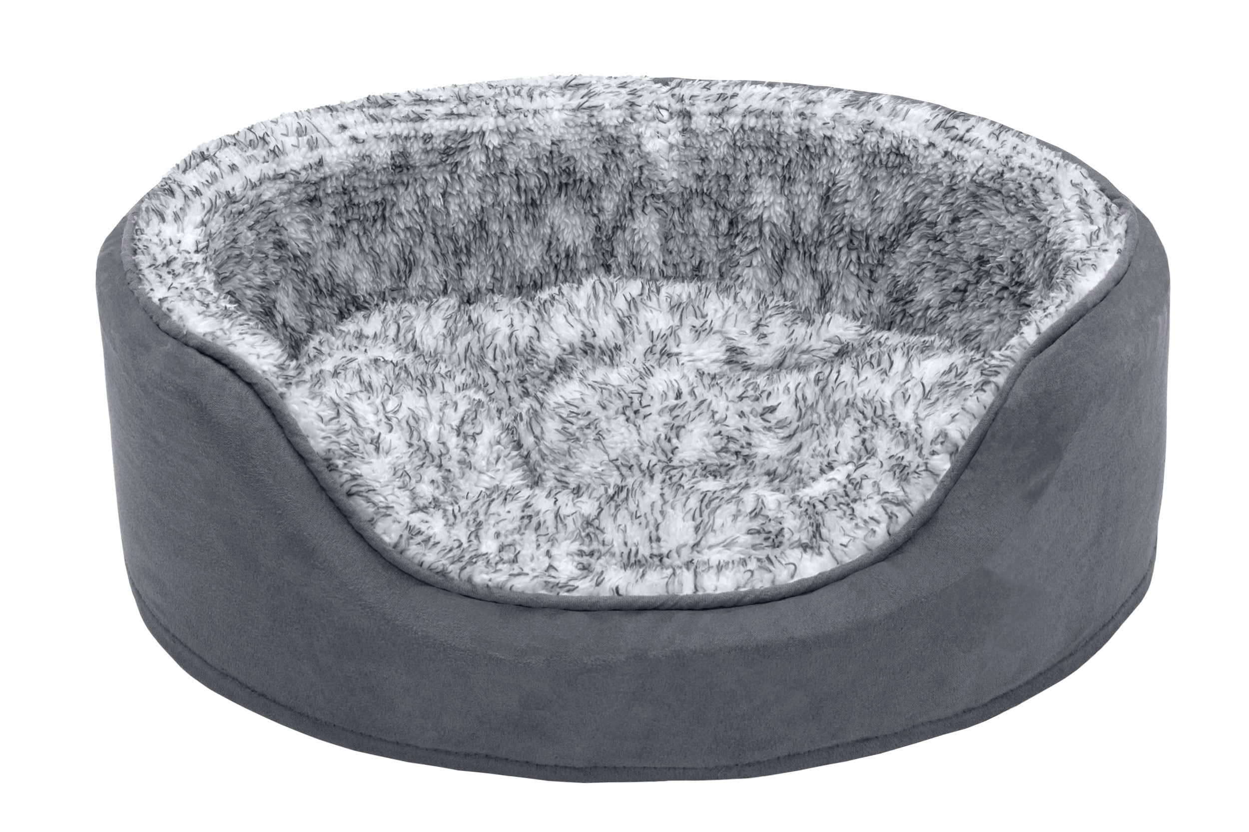 FurHaven 13208417 Oval Gray Polyester Pillow Dog/Cat Bed ( Small )