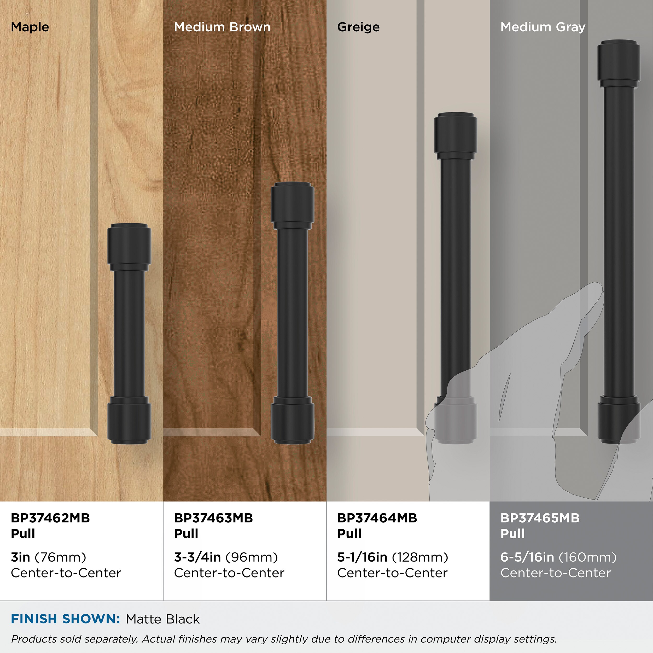 Amerock BP37465MB Cabinet-Pulls - View #8