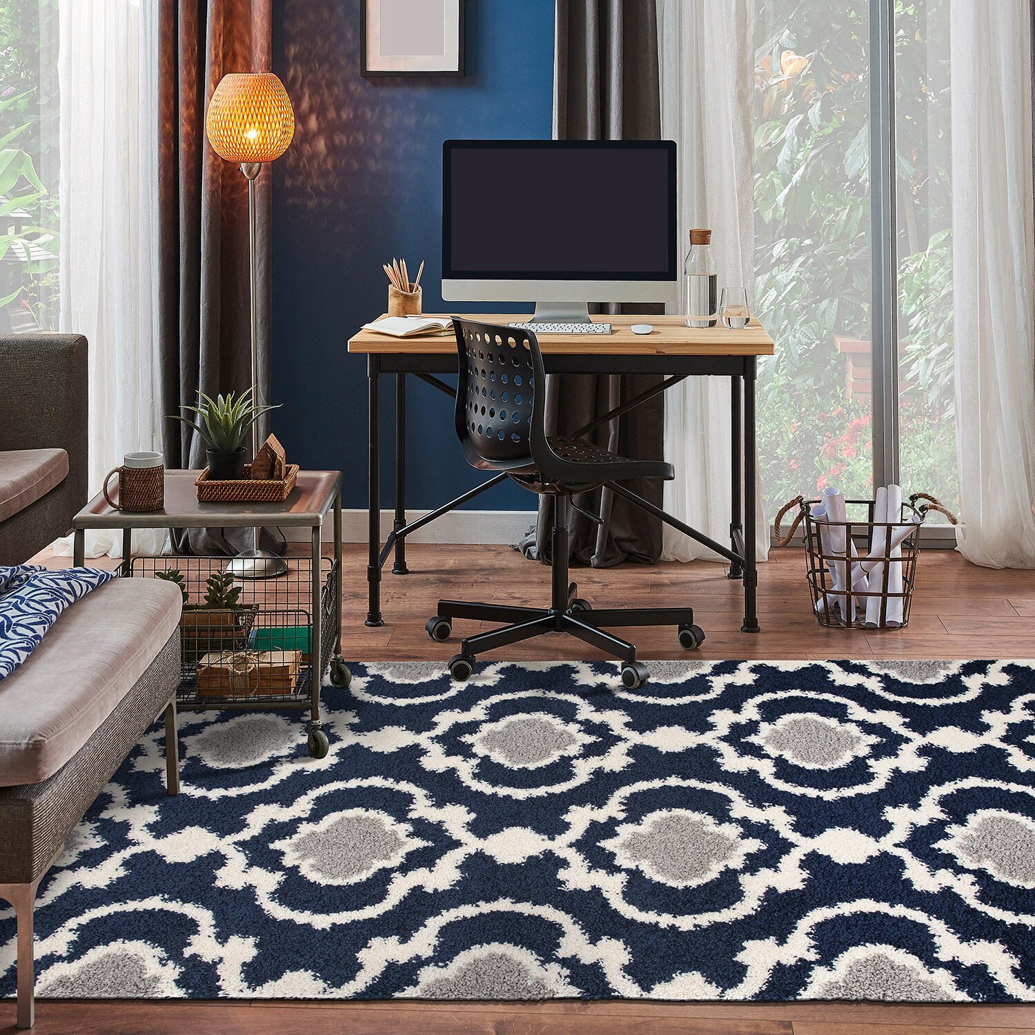 World Rug Gallery 2525 NAVY 8X10 rugs - View #6
