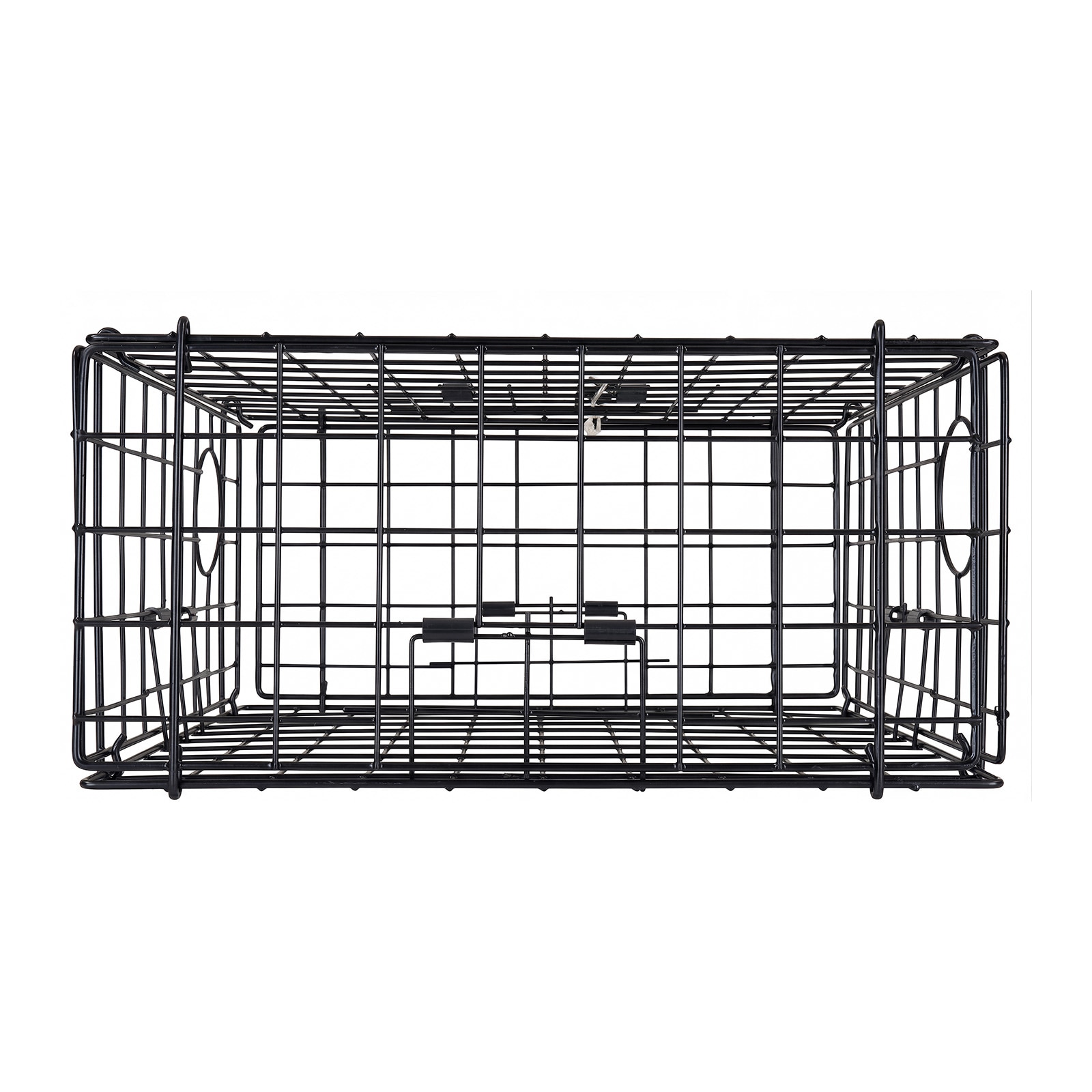 VEVOR Crab Trap  2 Packs  24.4x24.4x11.8 inch Heavy Duty Large Crab Pot Trap for Dungeness  Black PVC Coated Wire Mesh for Stealth  with Gauge  Red/White Float  100ft Leaded Core Rope  and Gloves