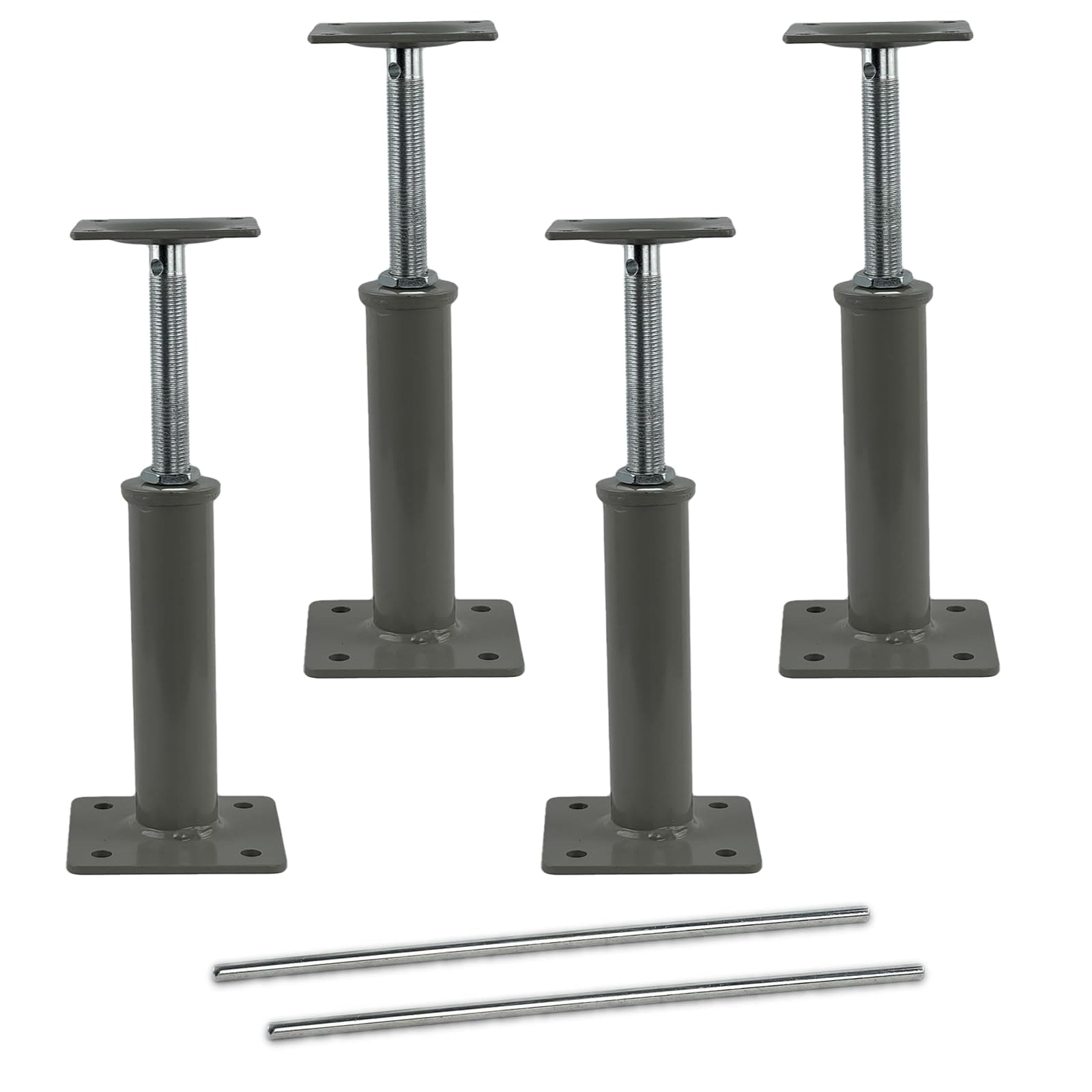 Wudkey 4-Pack 11.8-16 Inch Adjustable Floor Jack Posts Heavy Duty Crawlspace Support Jacks