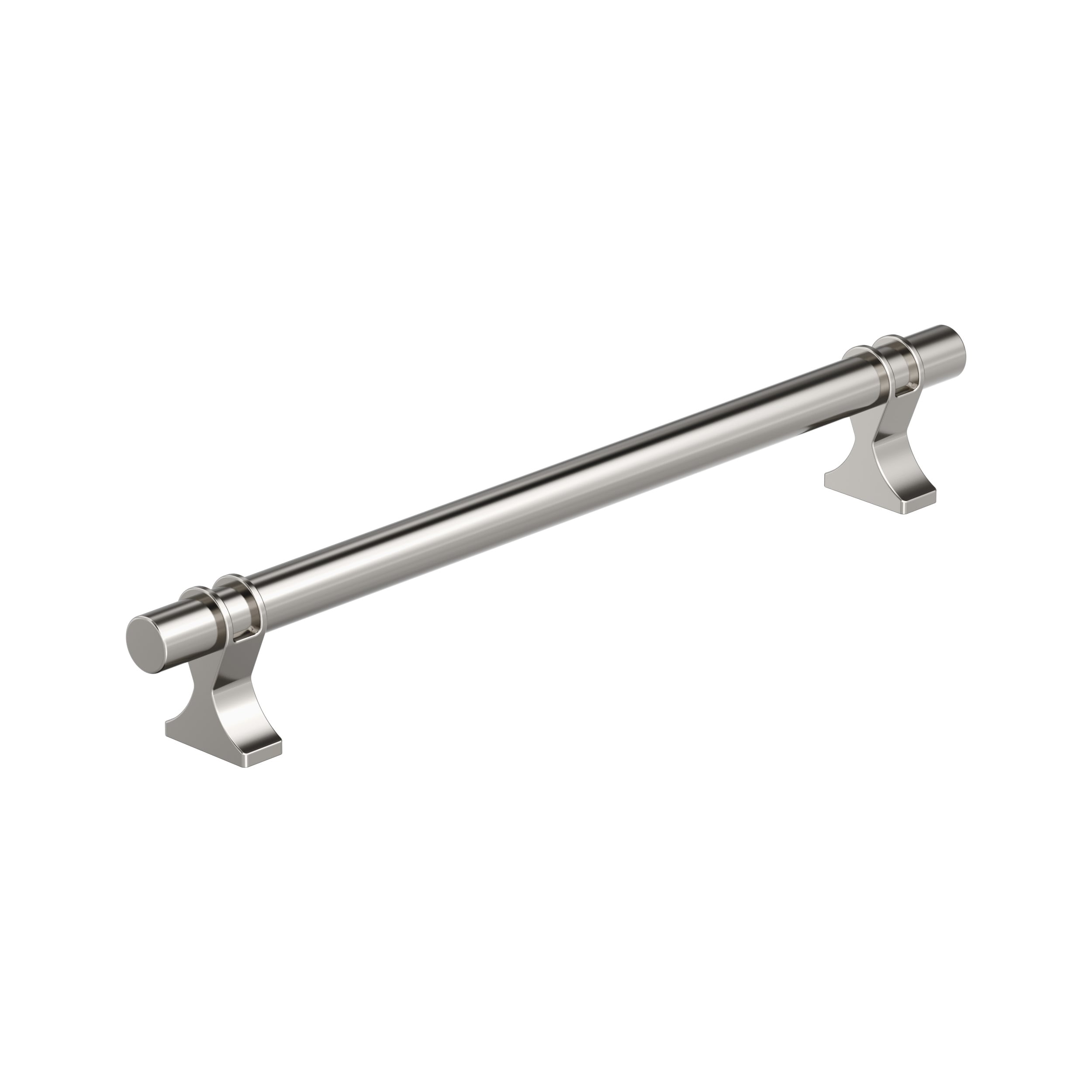 Amerock BP36697PN Davenport 12-in , 305mm Center to Center Polished Nickel Cylindrical Bar For Use on Appliances Drawer Pulls