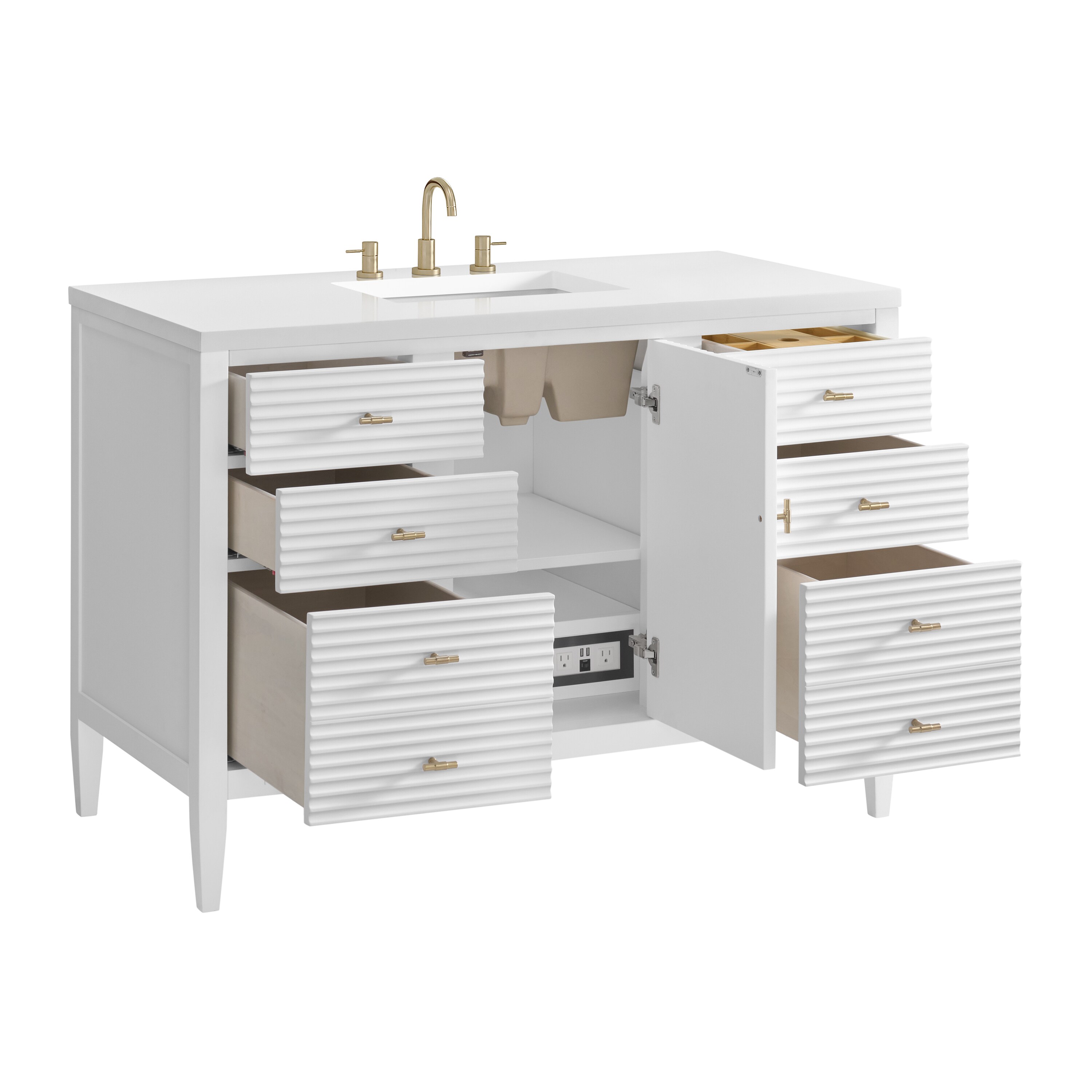 James Martin Vanities 485-V48-BW-3WZ Bath-Vanity-Combo - View #7