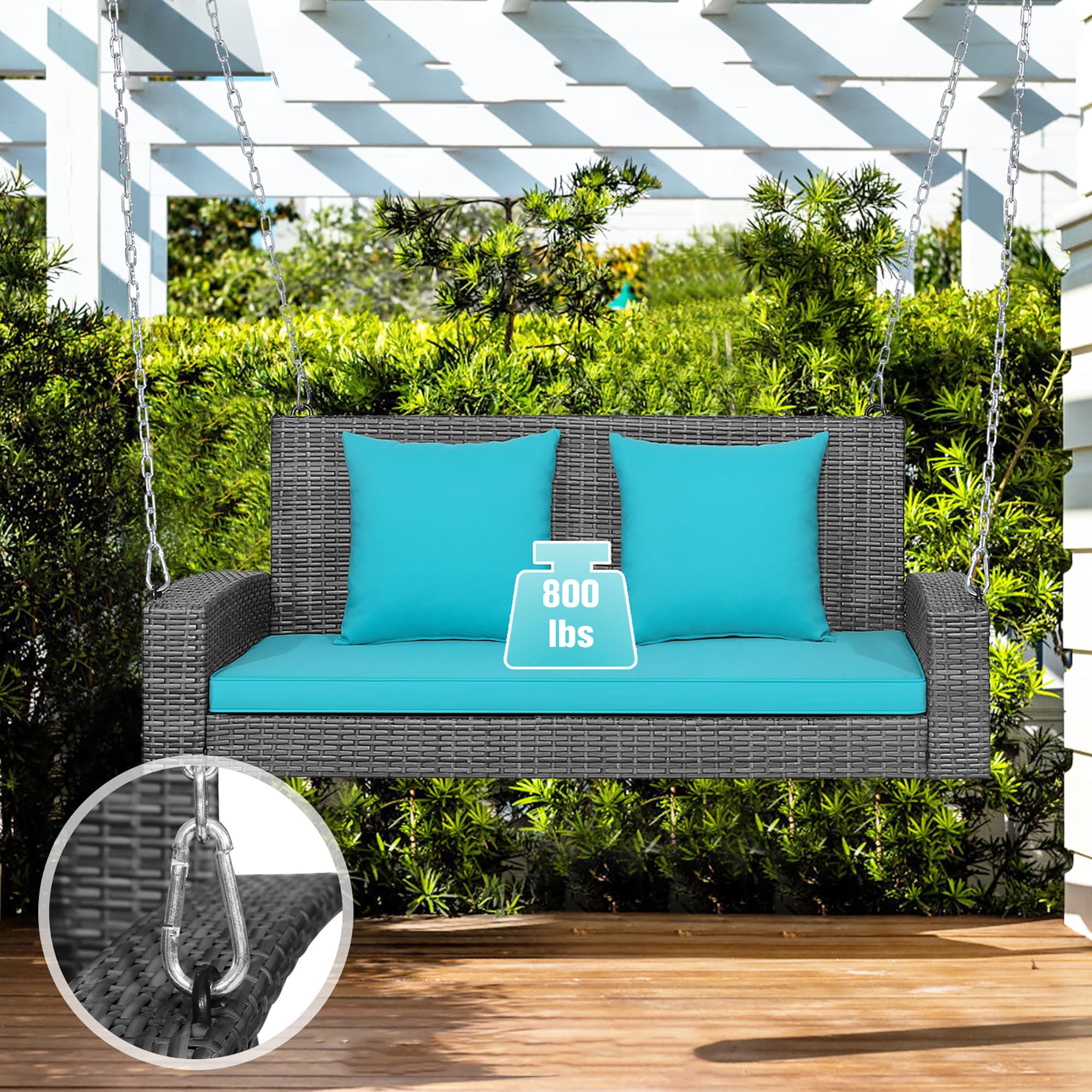 Costway HW69619TU Patio-Chairs - View #2