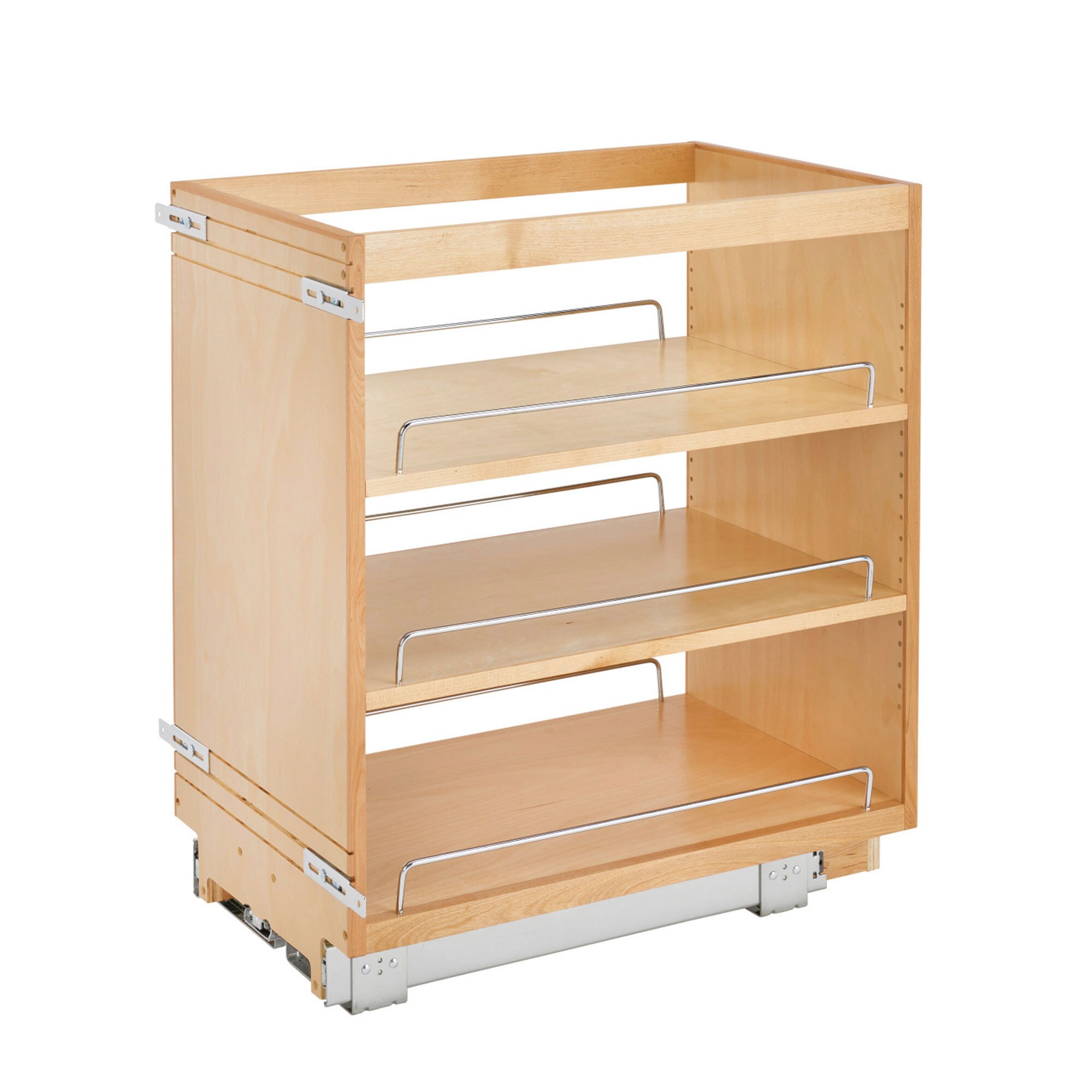 Rev-A-Shelf 11.66-in W x 18.87-in H 4-Tier Cabinet-mount Wood Soft