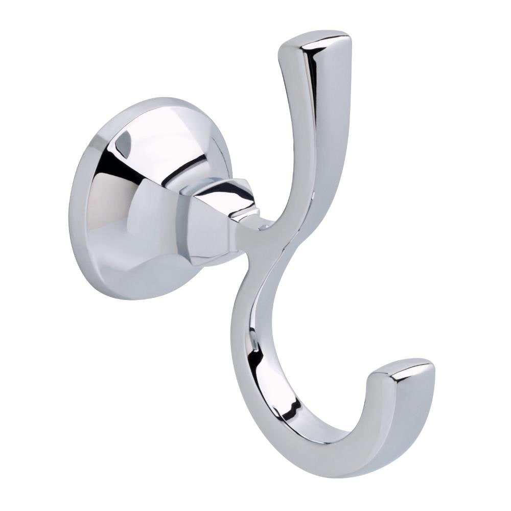 Delta Ashlyn Polished Chrome Double-Hook Wall Mount Towel Hook in the Towel  Hooks department at