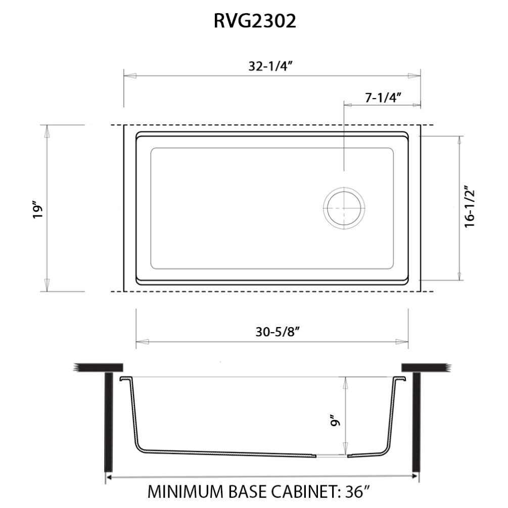 Ruvati RVG2302BK Kitchen-Sinks - View #12
