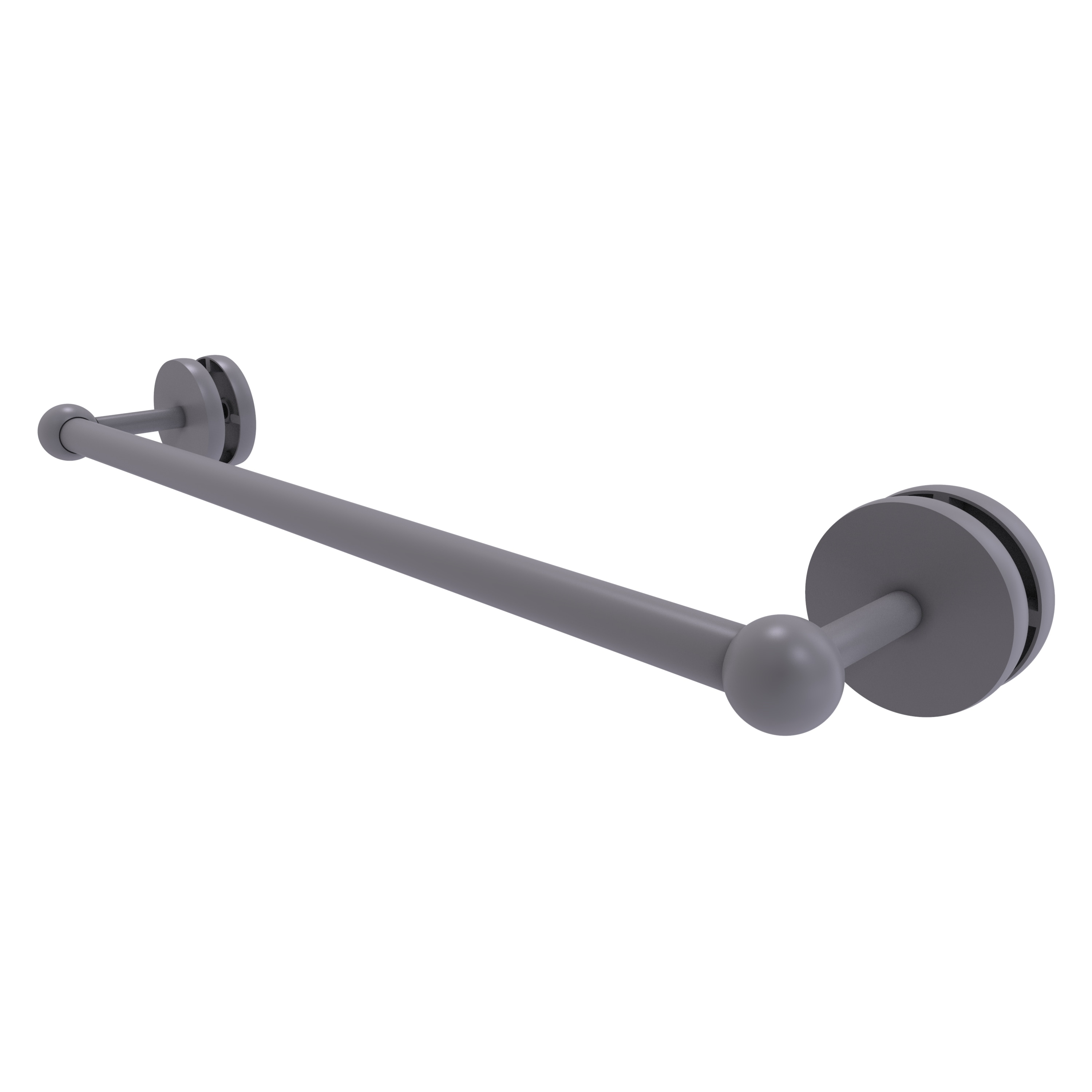 Allied Brass P1000-41-SM-18-GYM Prestige Skyline 18-in Matte Gray Wall mount Single Towel Bar