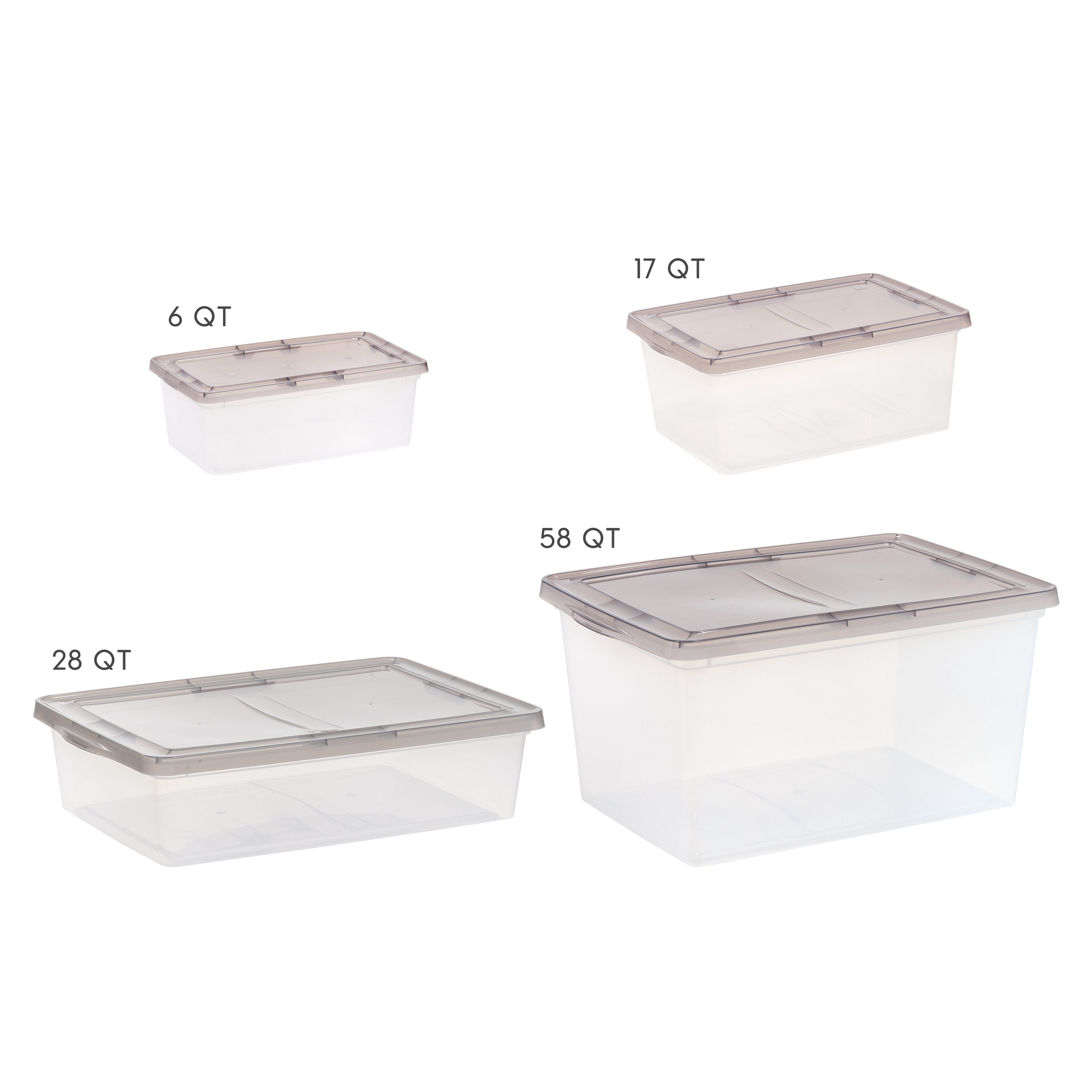 IRIS 3-Pack Snap Tight File Box Large 8.7-Gallons (35-Quart) Gray Tote with  Standard Snap Lid in the Plastic Storage Containers department at