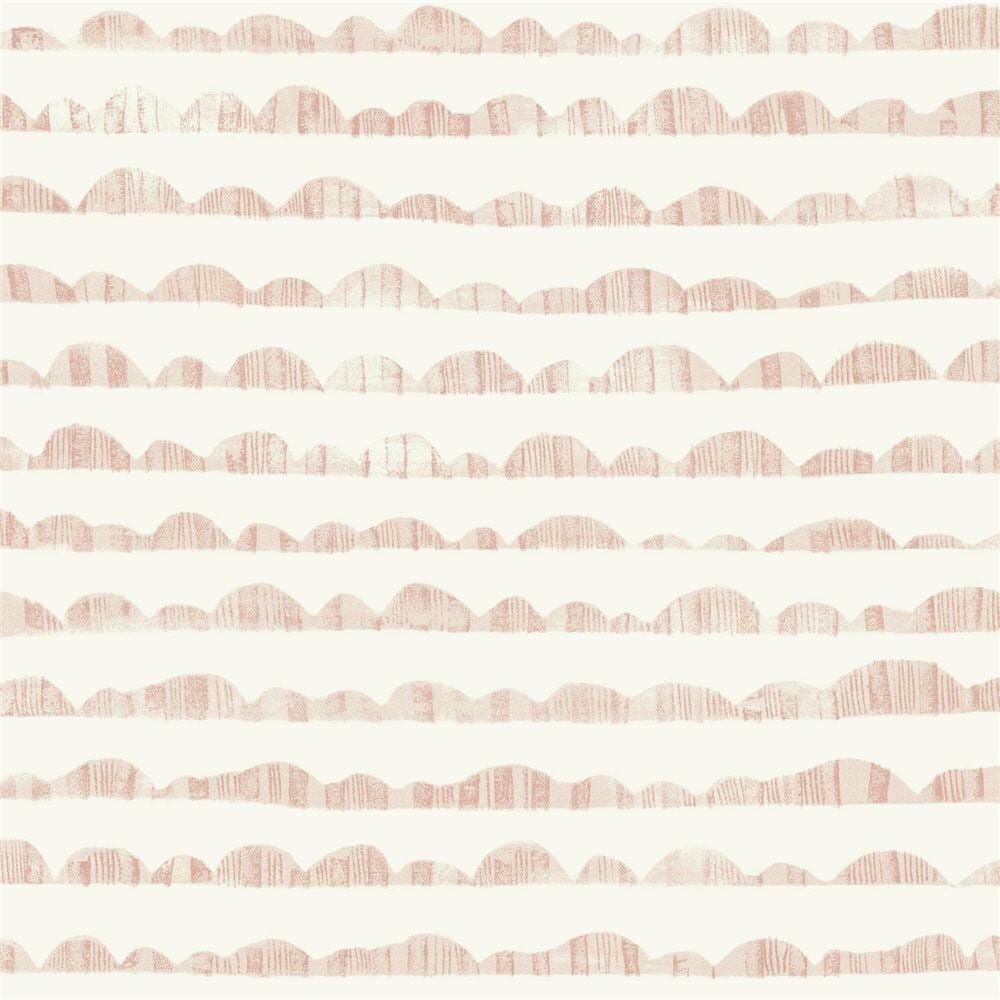 Magnolia Home MK1145 56-sq ft Pink Paper Abstract Prepasted Soak and Hang Wallpaper