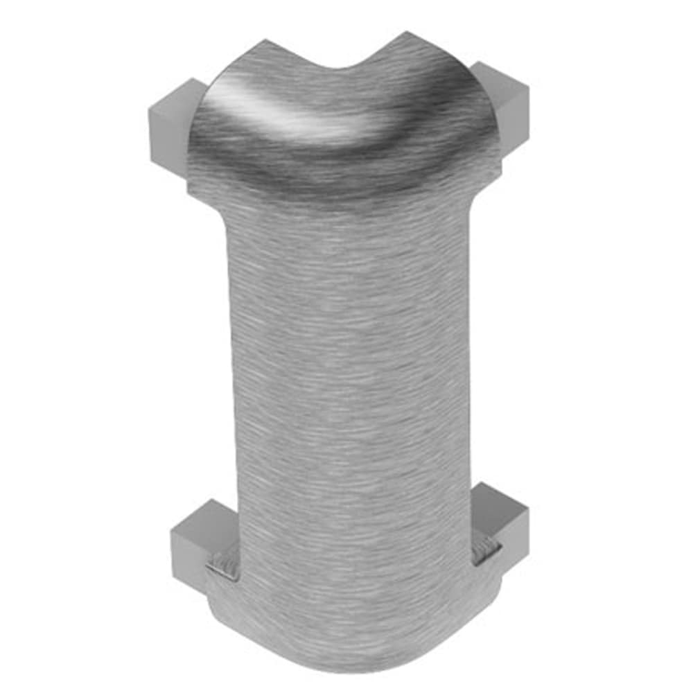 Schluter Systems E90RC100ACGB39 Rondec-CT 0.375-in W x 1.976-in L Brushed chrome anodized aluminum Aluminum Outside corner Tile Edge Trim