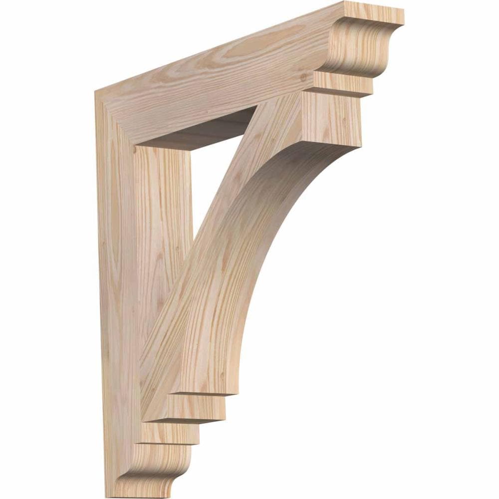 Ekena Millwork BKT04X22X22IMP01SDF Imperial traditional smooth 3-1/2-in x 22-in x 22-in Douglas fir Brown Wood Standard bracket