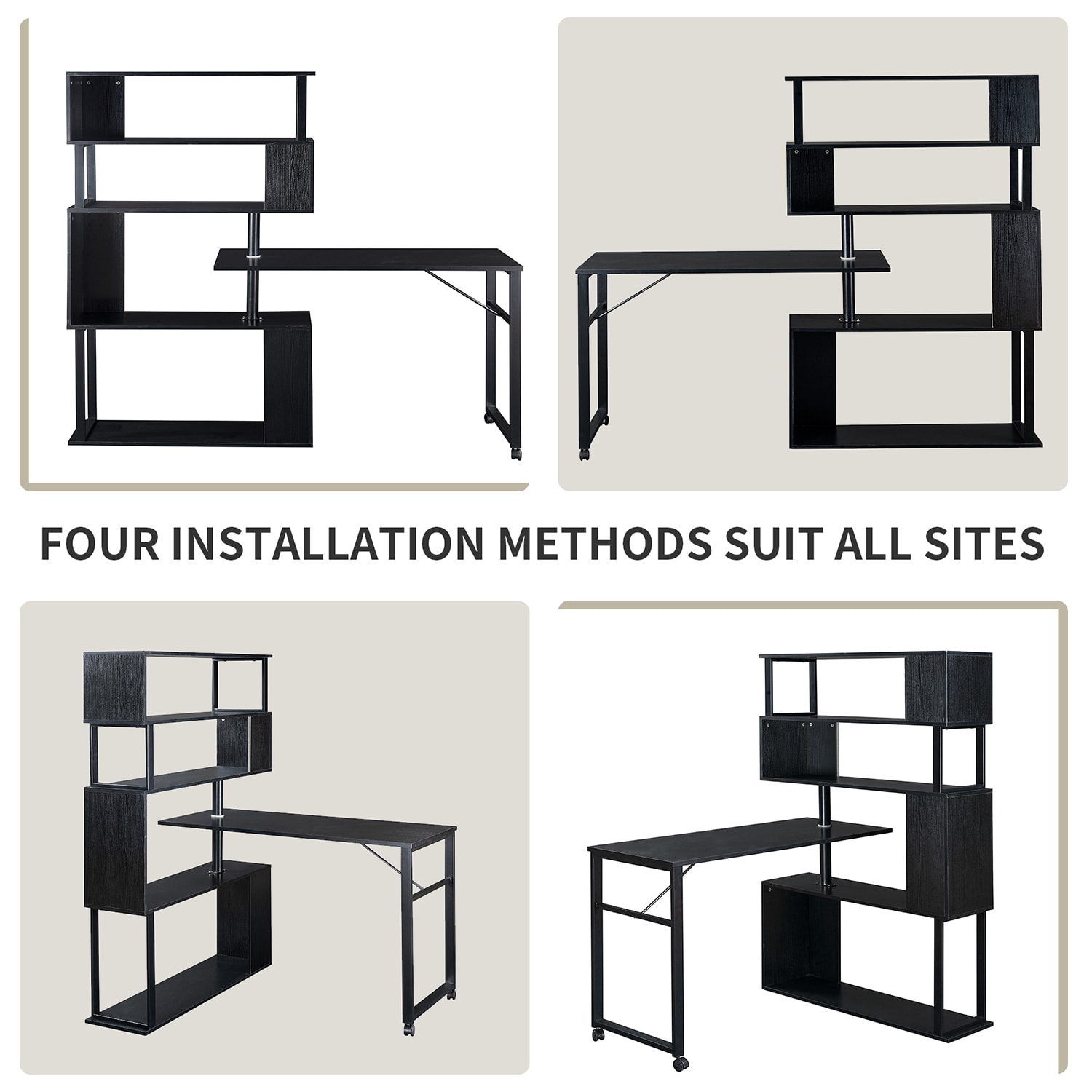 Mondawe MA-N25173BW bookcases - View #3