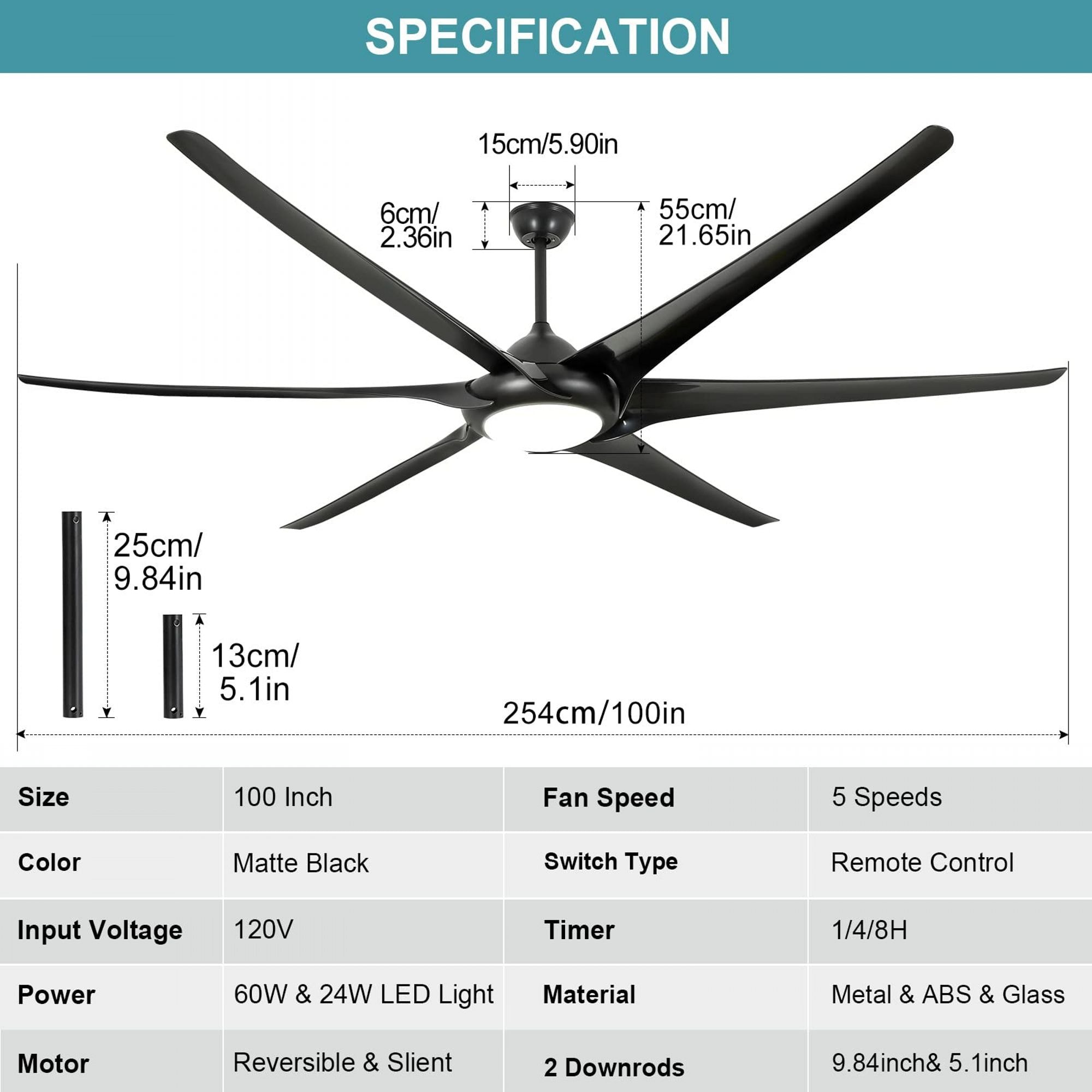 Yiekholo LL-0424AA Ceiling-Fans - View #7