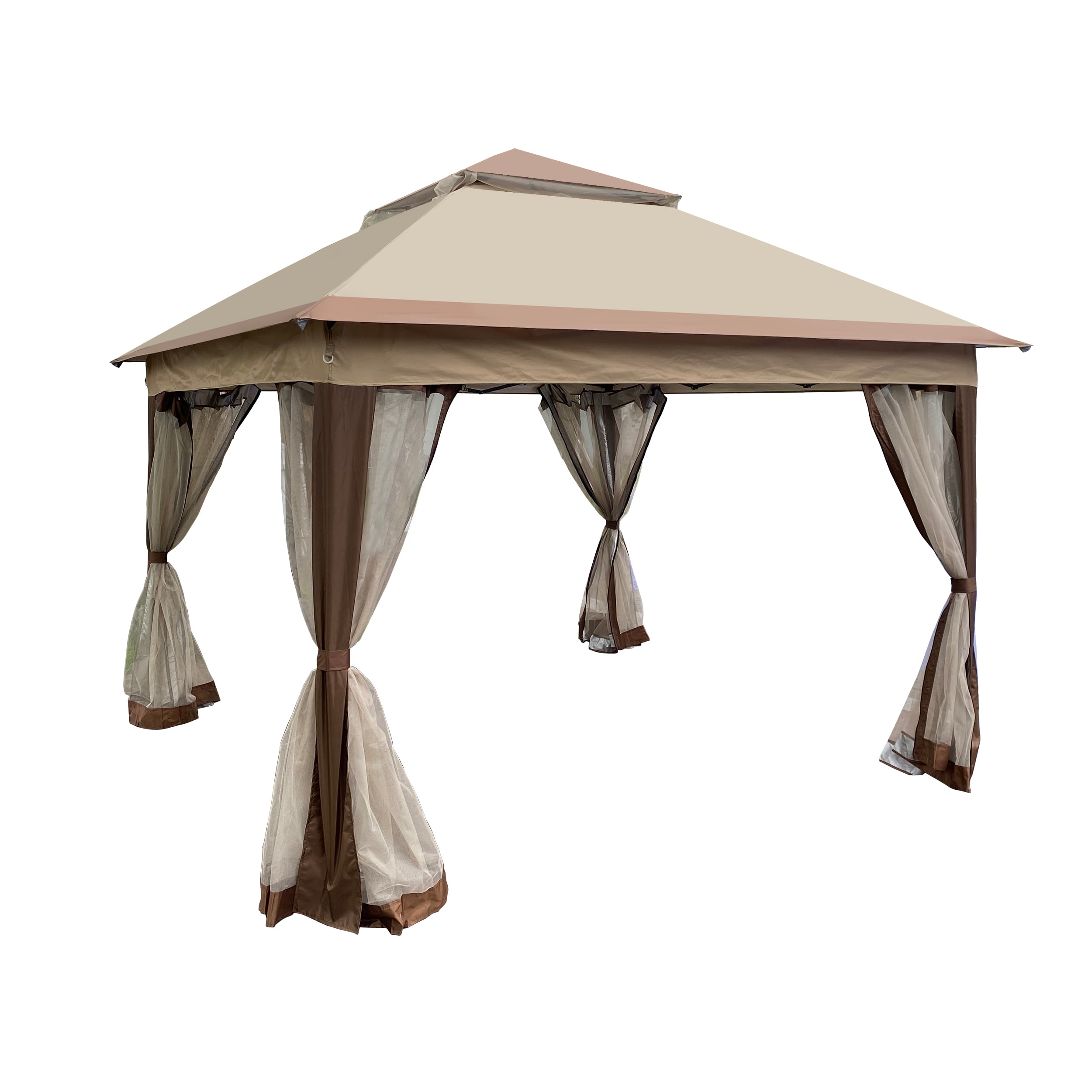 CESICIA Canopies and Gazebos 10-ft 10-in W x 10-ft 10-in L x 8-ft 8-in ...