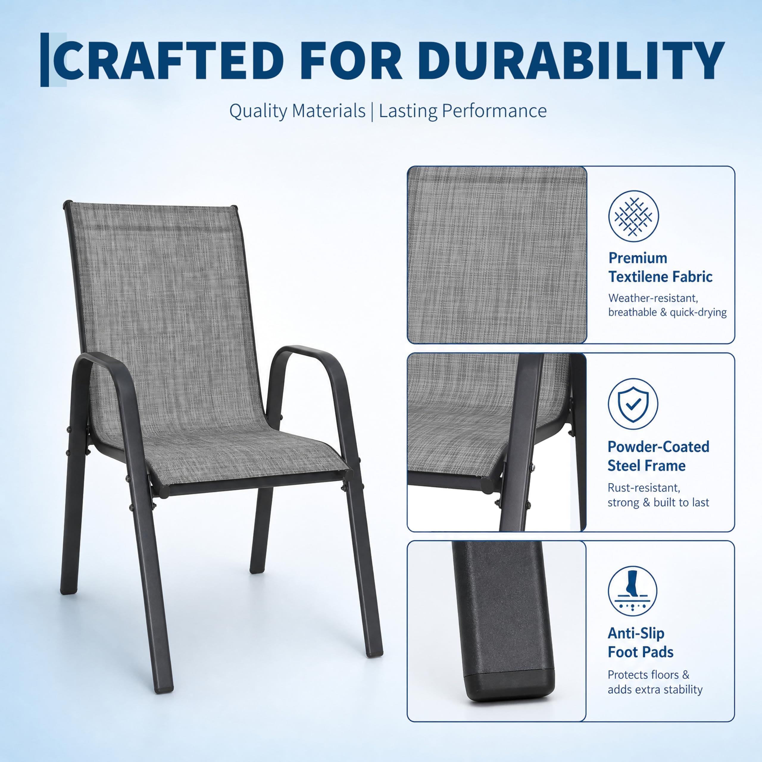 GarveeLife CLJAWYETKQ5X1IMW Patio-Chairs - View #6