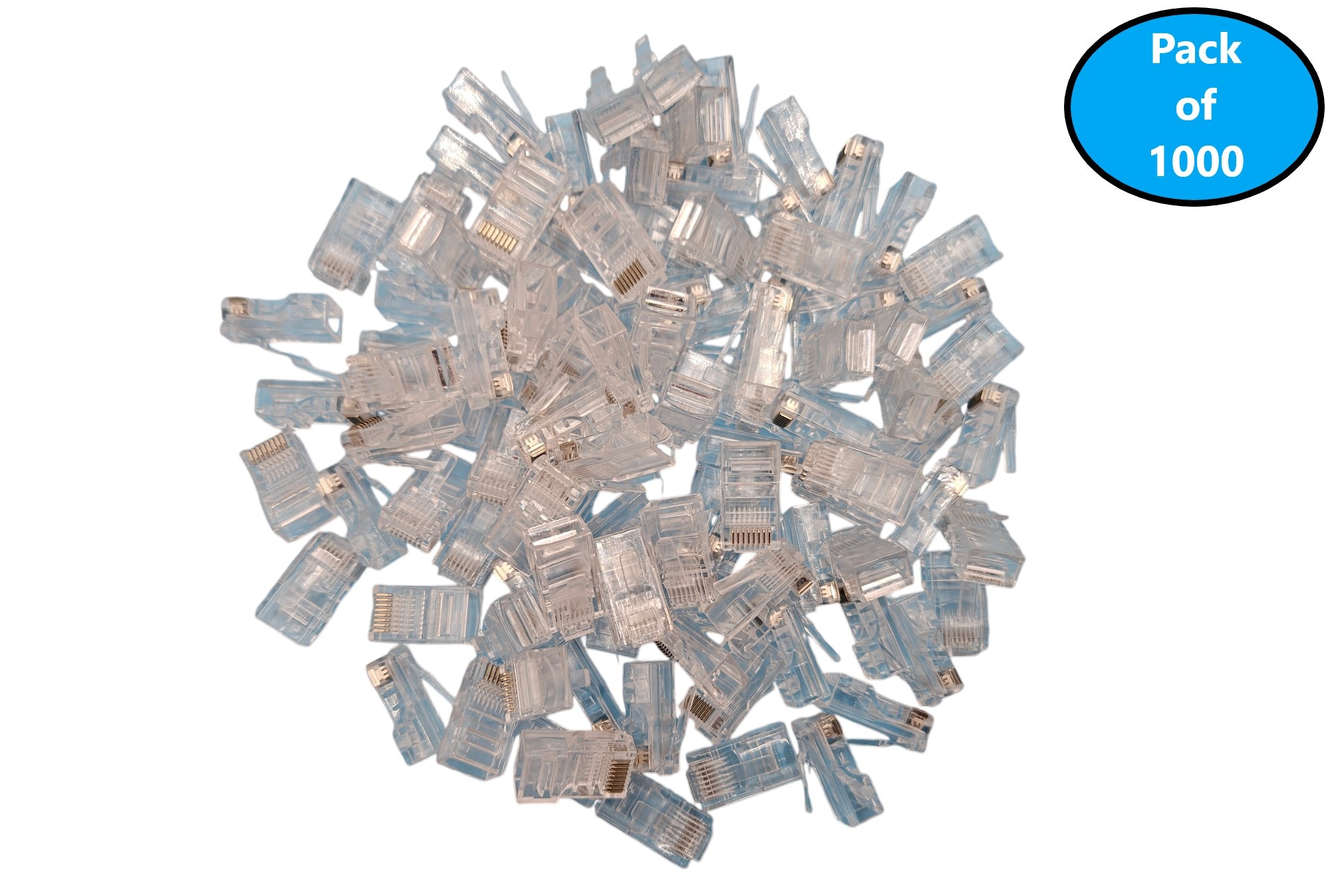 Micro Connectors C20-088L5-1K 1000 -Pack Cat5e RJ45 Modular plug