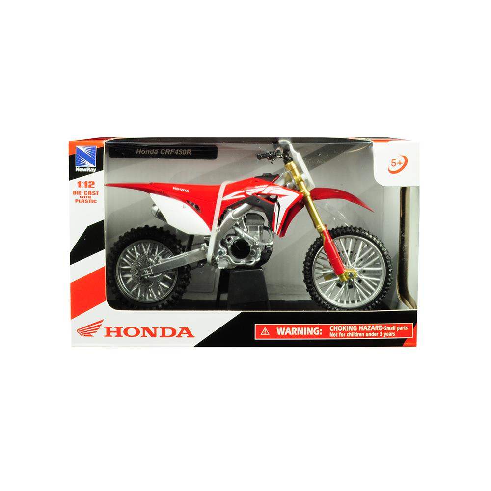 New Ray 1:12 Motorcycles Honda CRF450R 57873 Red 