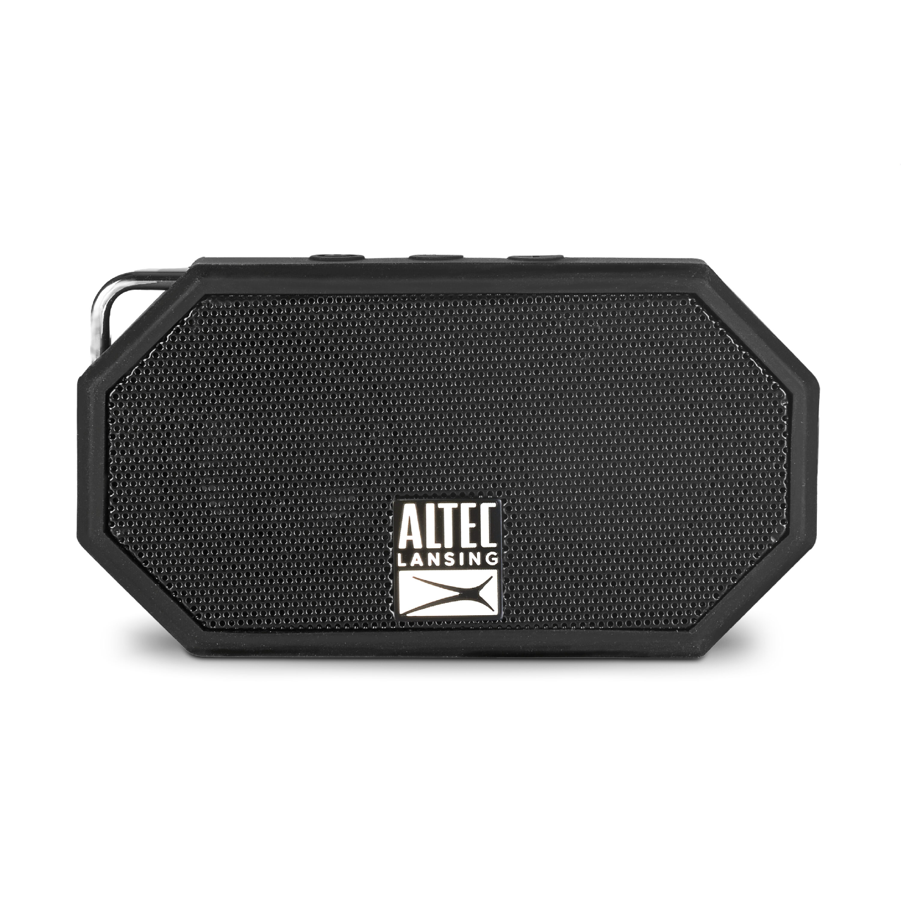 Altec Lansing IMW257-BLK Mini H2O Waterproof Bluetooth Indoor/Outdoor Portable Speaker in Black 1 Speaker Set