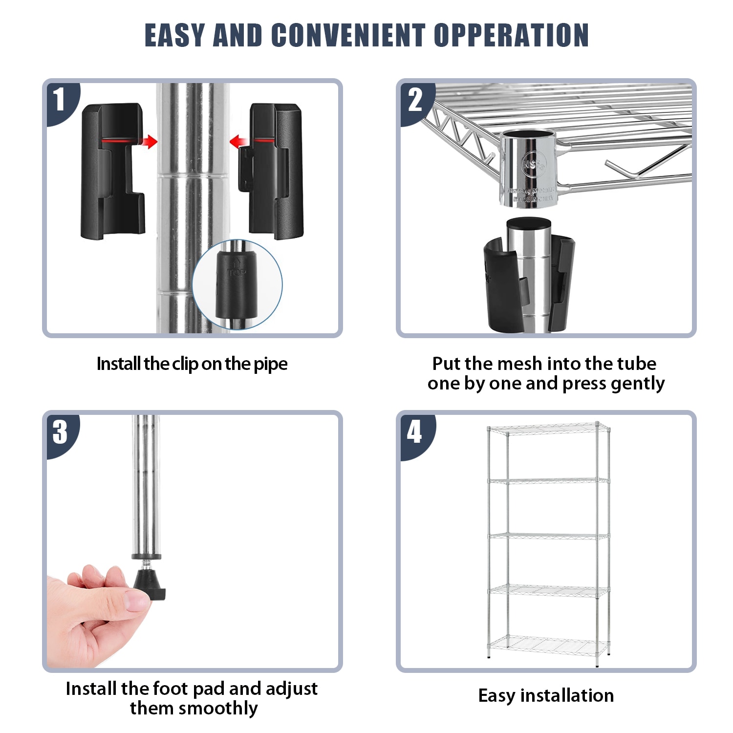 Furniture of America 004L-5001CRM Free-Standing-Shelving - View #2