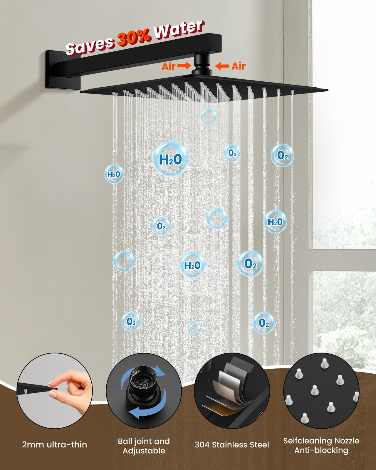 LAIFUCAM LLA0729A094 Showerhead-Bar-Panels - View #4