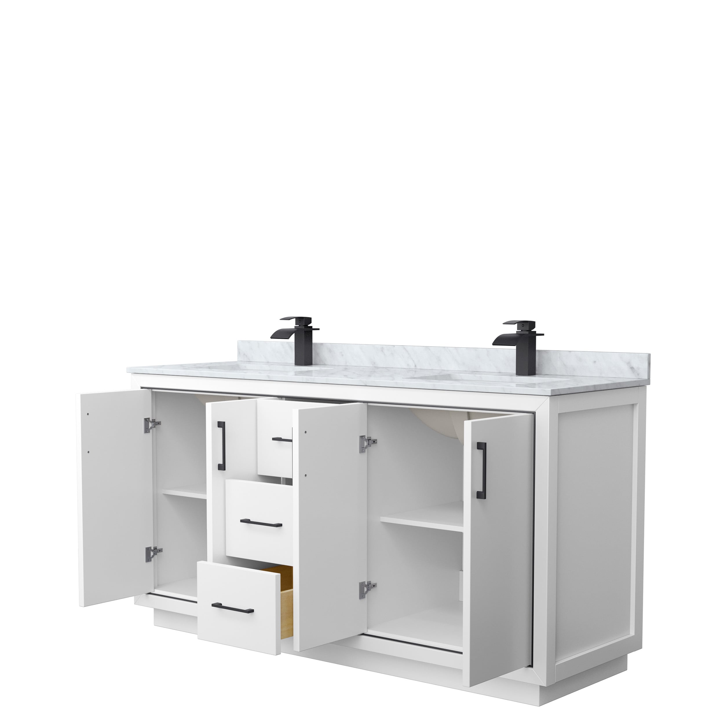 Wyndham Collection WCF111166DWBCMUNSMXX Bath-Vanity-Combo - View #2