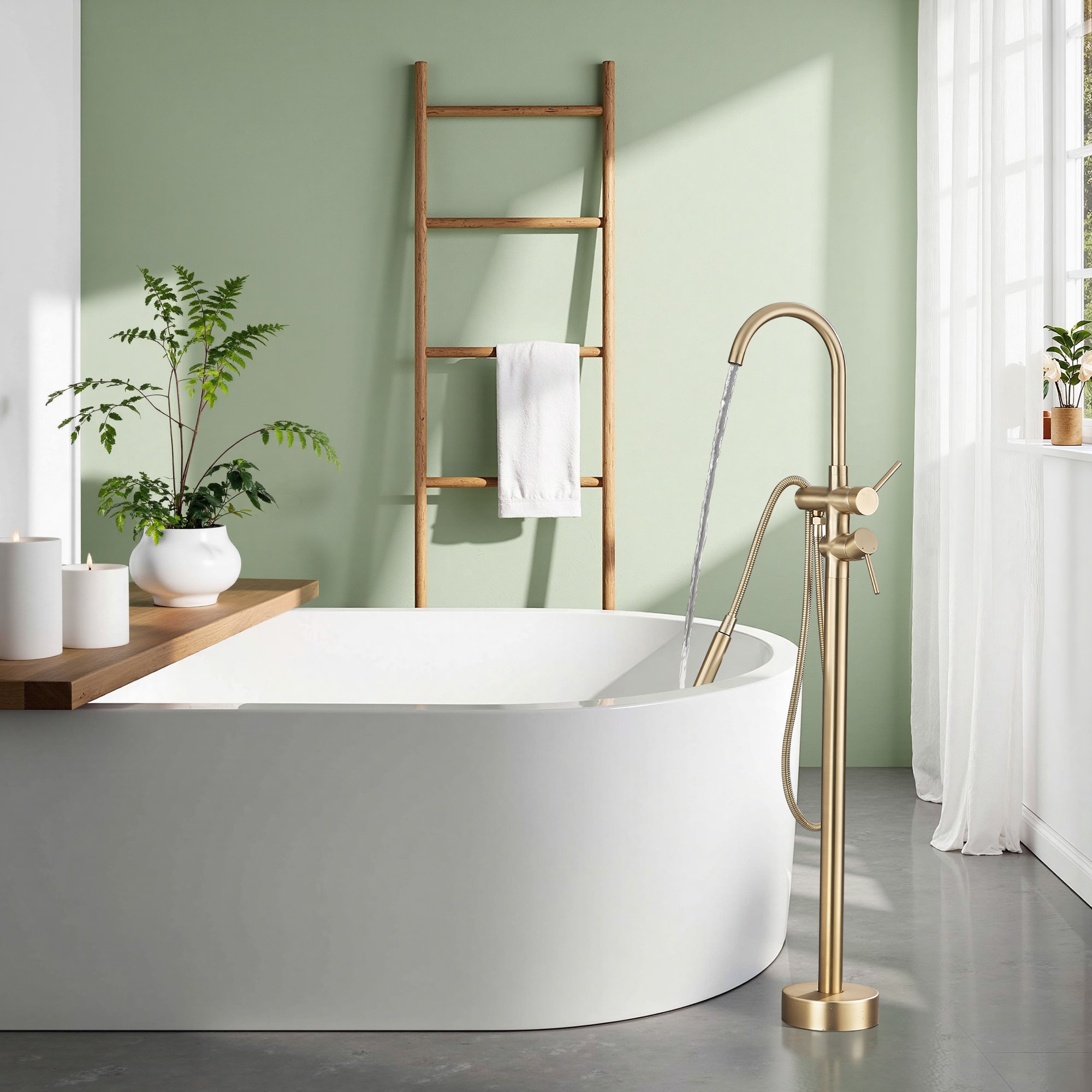 FORIOUS LL01020G Roman-Tub-Faucets - View #3