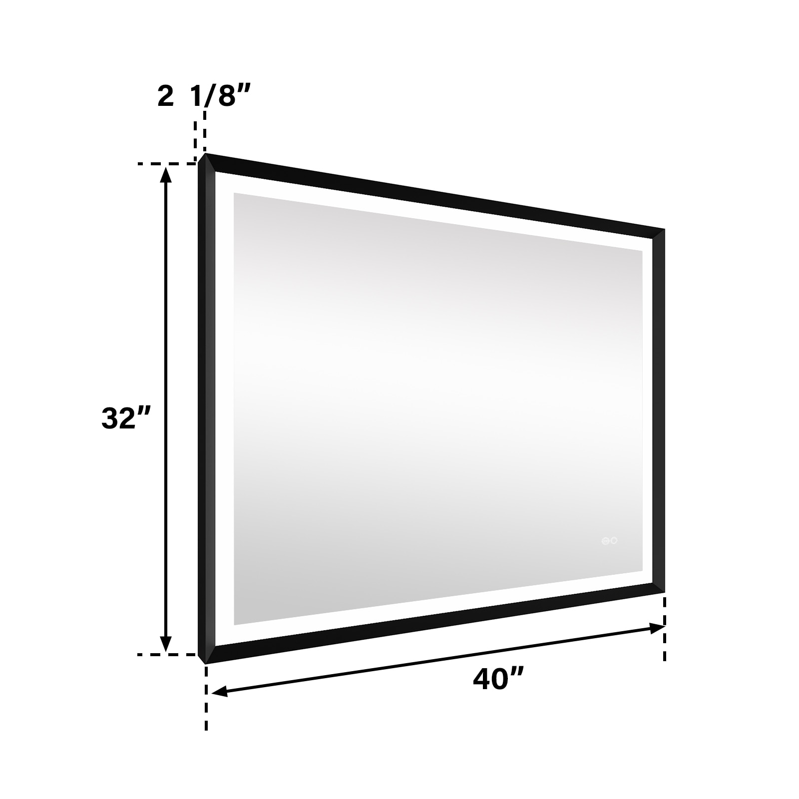 Forclover MRW-6F4032MB Framed-Bath-Mirrors - View #3