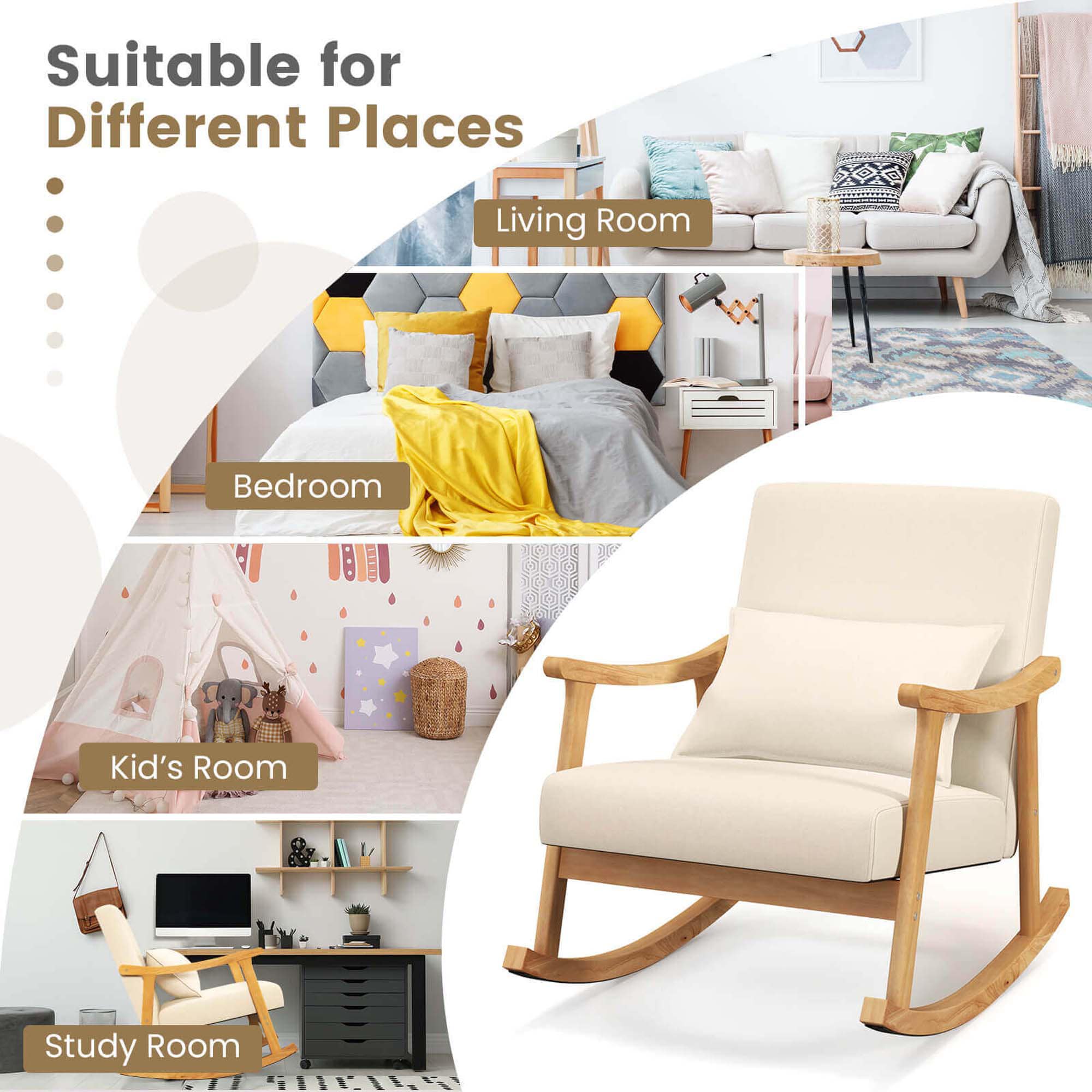 Costway HCST05057 chairs - View #4