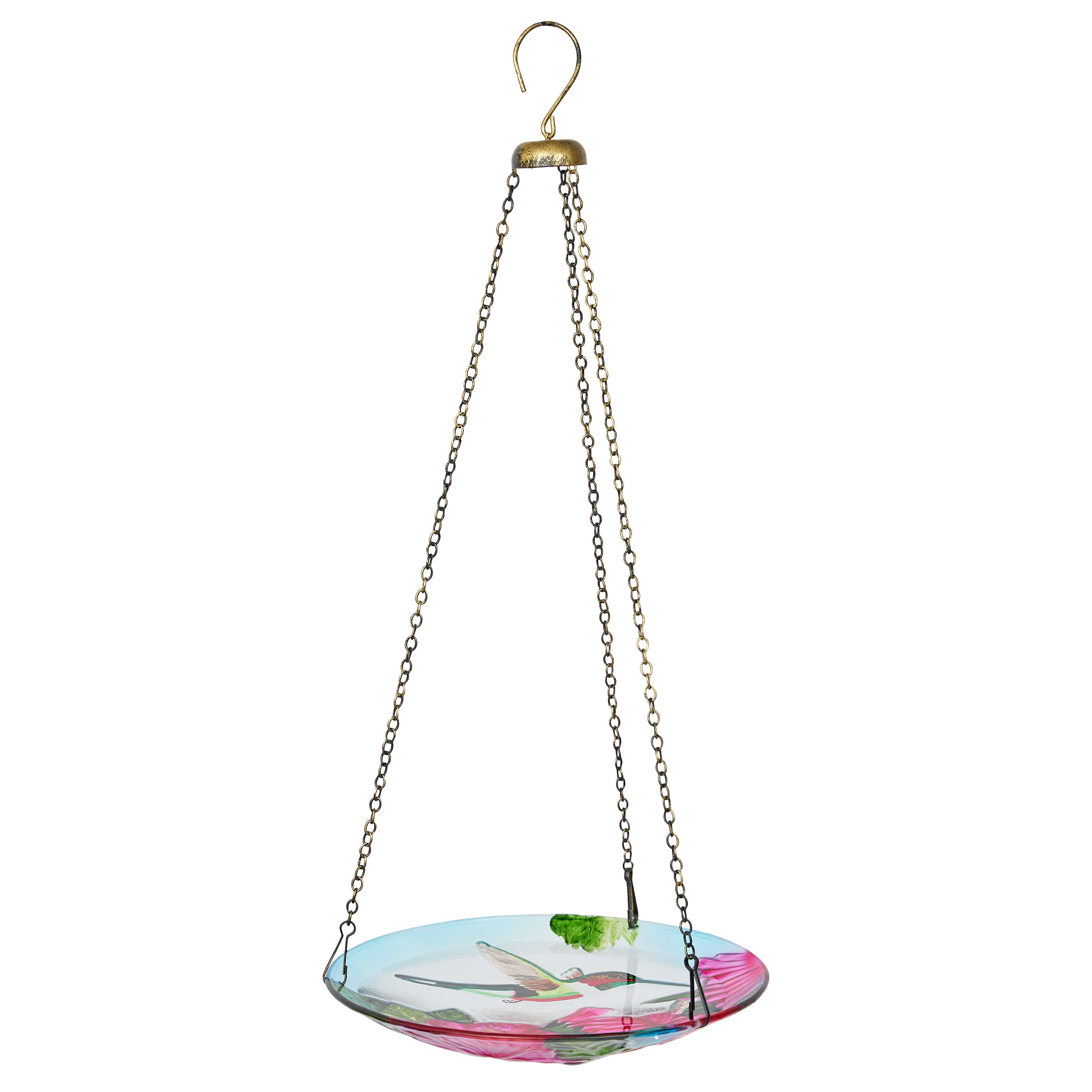 Alpine Corporation KBD150 Glass Hanging Hummingbird Bird feeder - 0.8-lbs. 0.8-oz