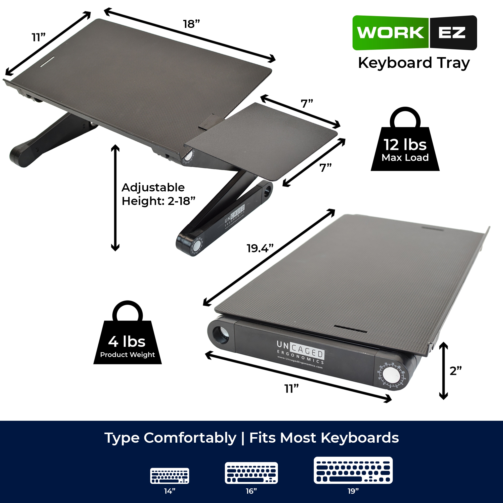 Uncaged Ergonomics WEKTB Office-Accessories - View #5