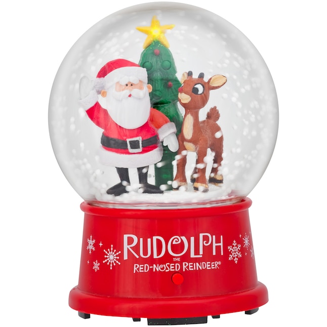 Rudolph 6.3-in Musical Animatronic Decoration Snowflake Battery ...