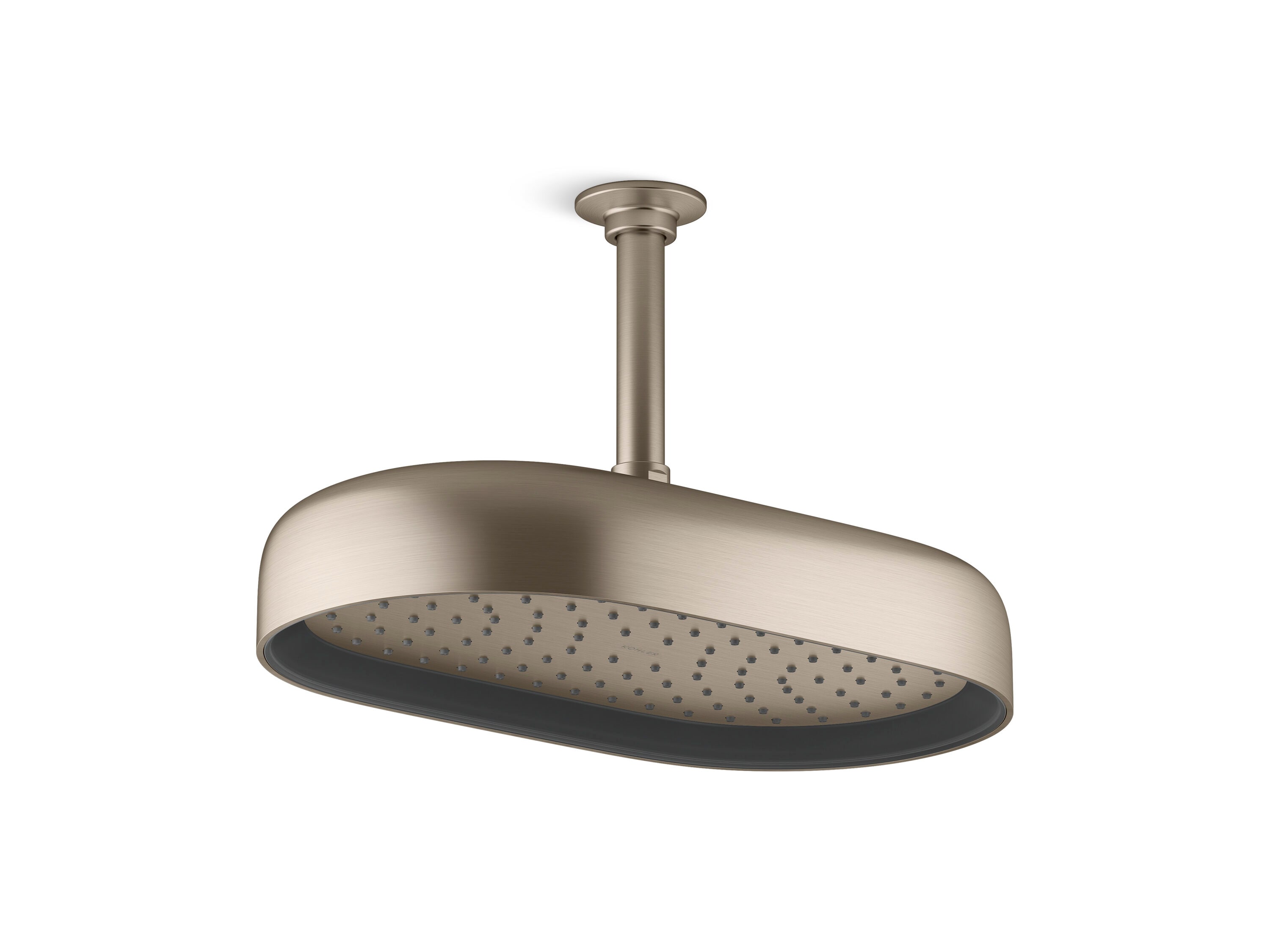 KOHLER Statement 1 -Spray VibrantBrushedBronze Round Rain High Pressure Shower Head 2.5 GPM